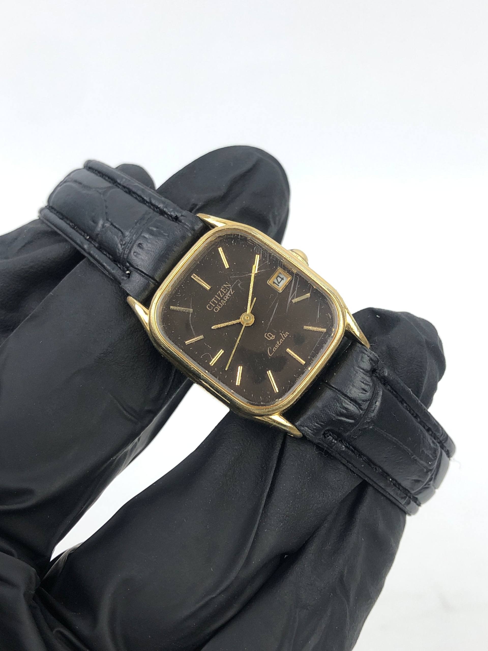 CITIZEN CASTALIA QUARTZ BROWN DIAL - Gambar 3