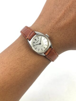 SEIKO HI-BEAT CAL 1120 MANUAL WIND VINTAGE LADIES SILVER DIAL JAPAN