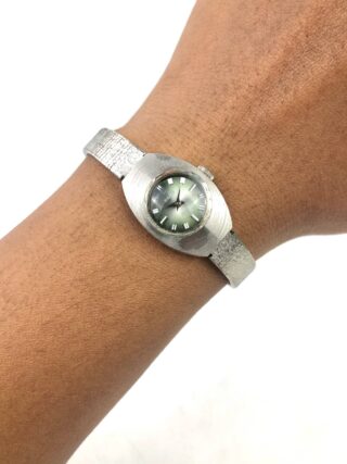 RADO FLORENCE GREEN SUNBURST DIAL OVAL LADIES DRESS WATCH