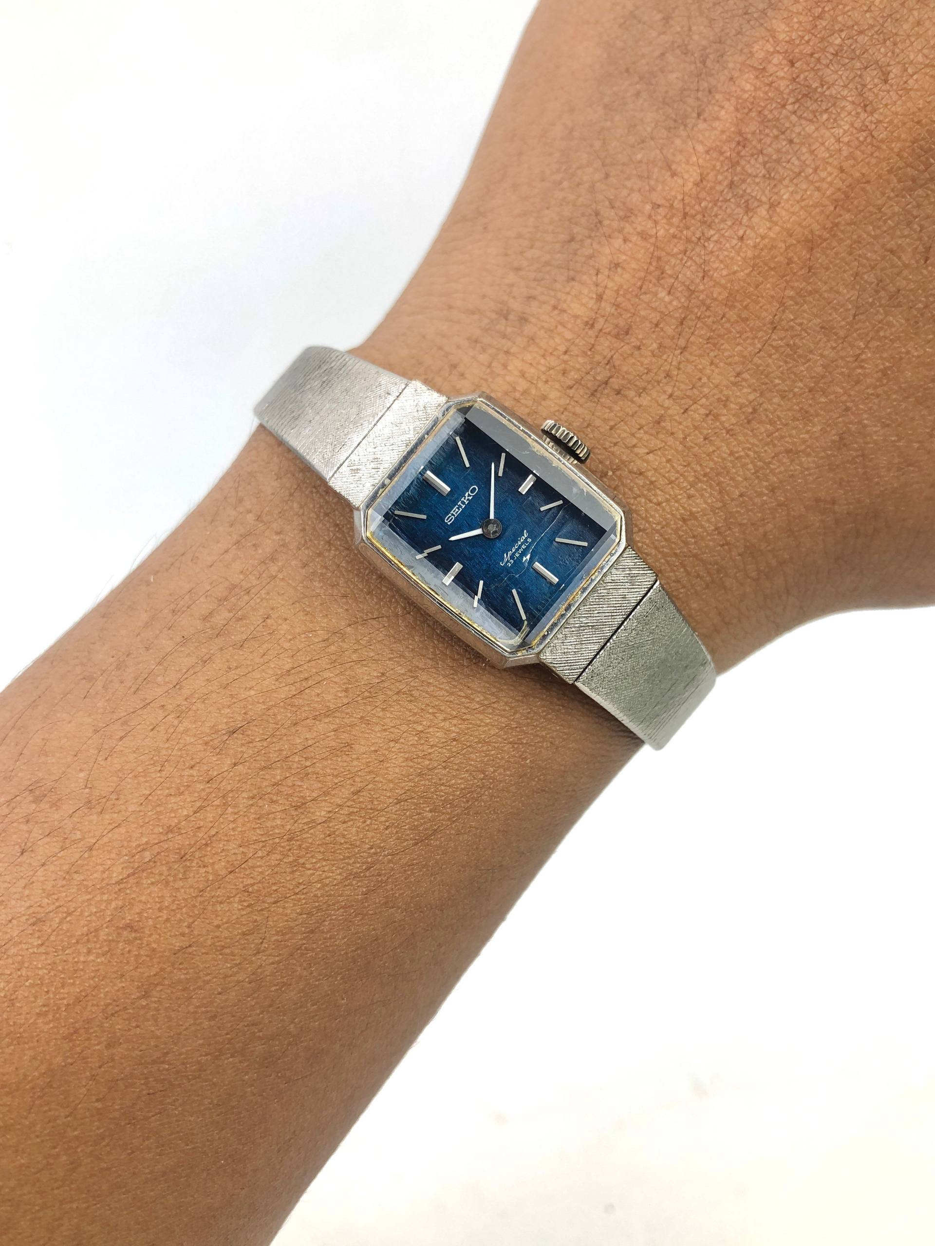 SEIKO SPECIAL VINTAGE SQUARE BLUE DIAL
