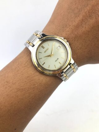 SEIKO SOLAR TWOTONE ALL ORIGINAL