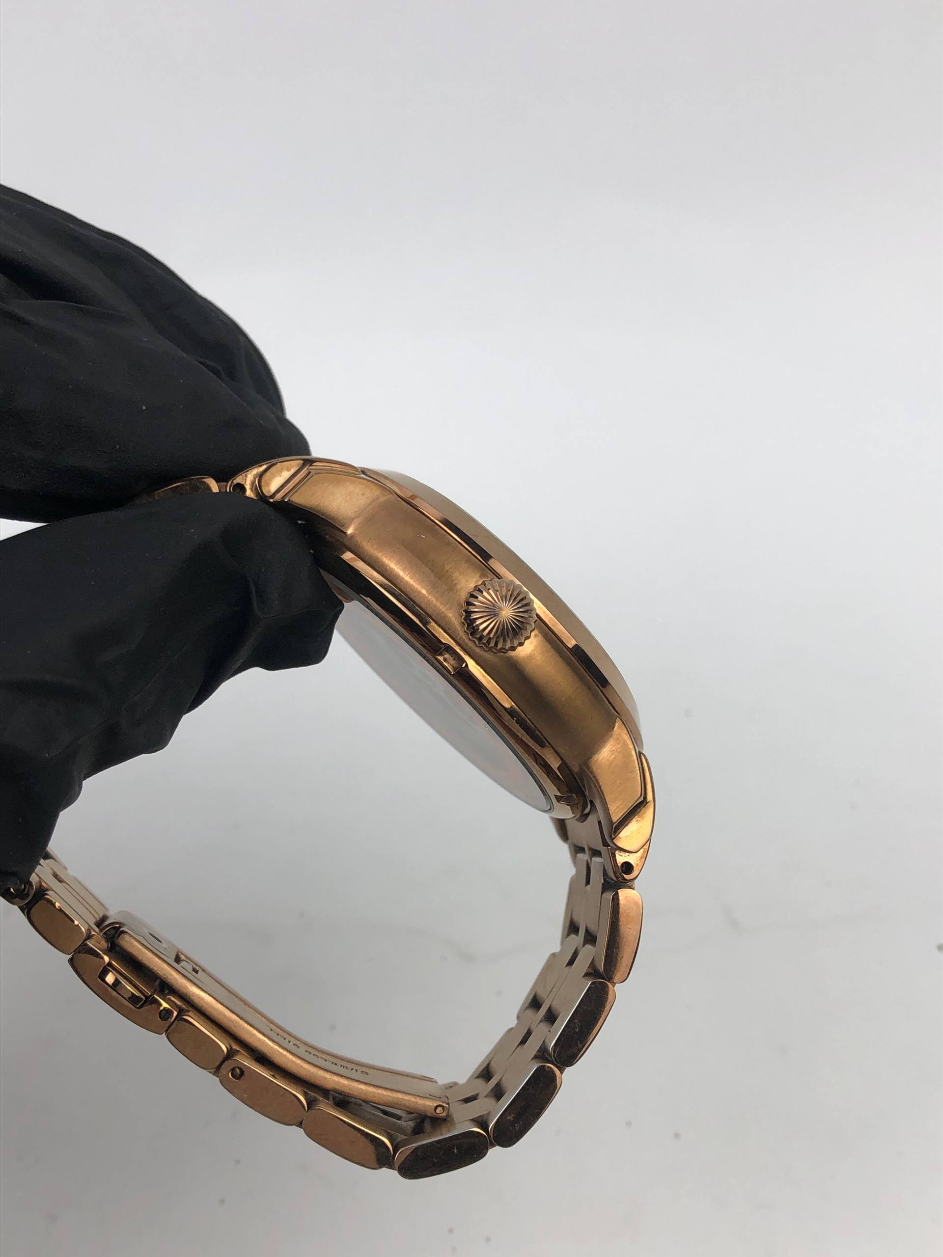 STUHRLING WINCHESTER RESERVE SKELETON GOLD MECHANICAL ORIGINAL - Gambar 5