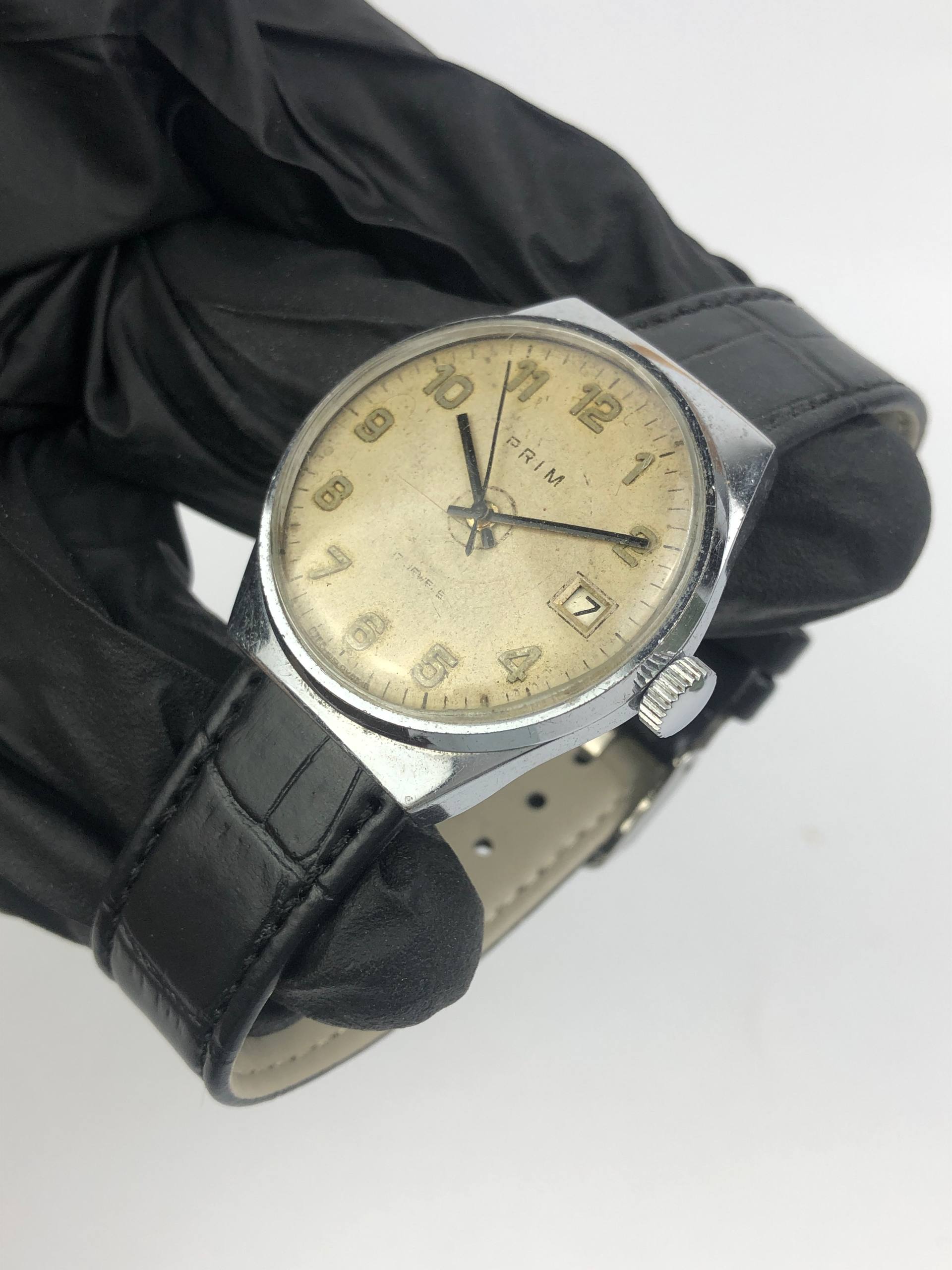 VINTAGE WATCH PRIM AGING DIAL MANUAL WINDING - Gambar 3