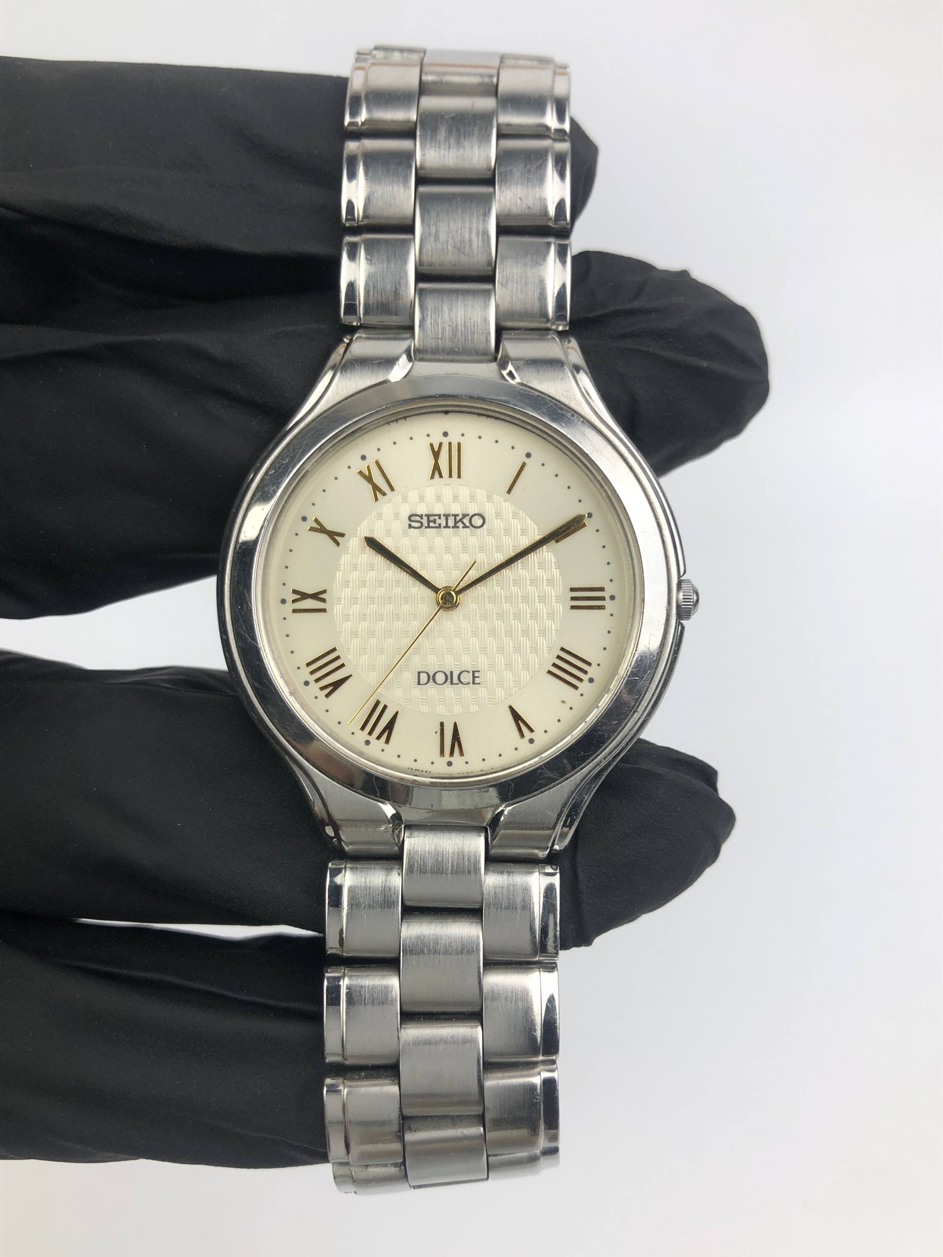 SEIKO 8J41-0A10 DOLCE ROMAN GUILOCHE DIAL ALL ORI - Gambar 3