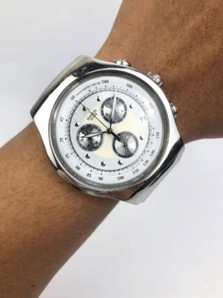 SWATCH CHRONOGRAP IRONY FULL STAINLESS STEEL ALL ORIGINAL
