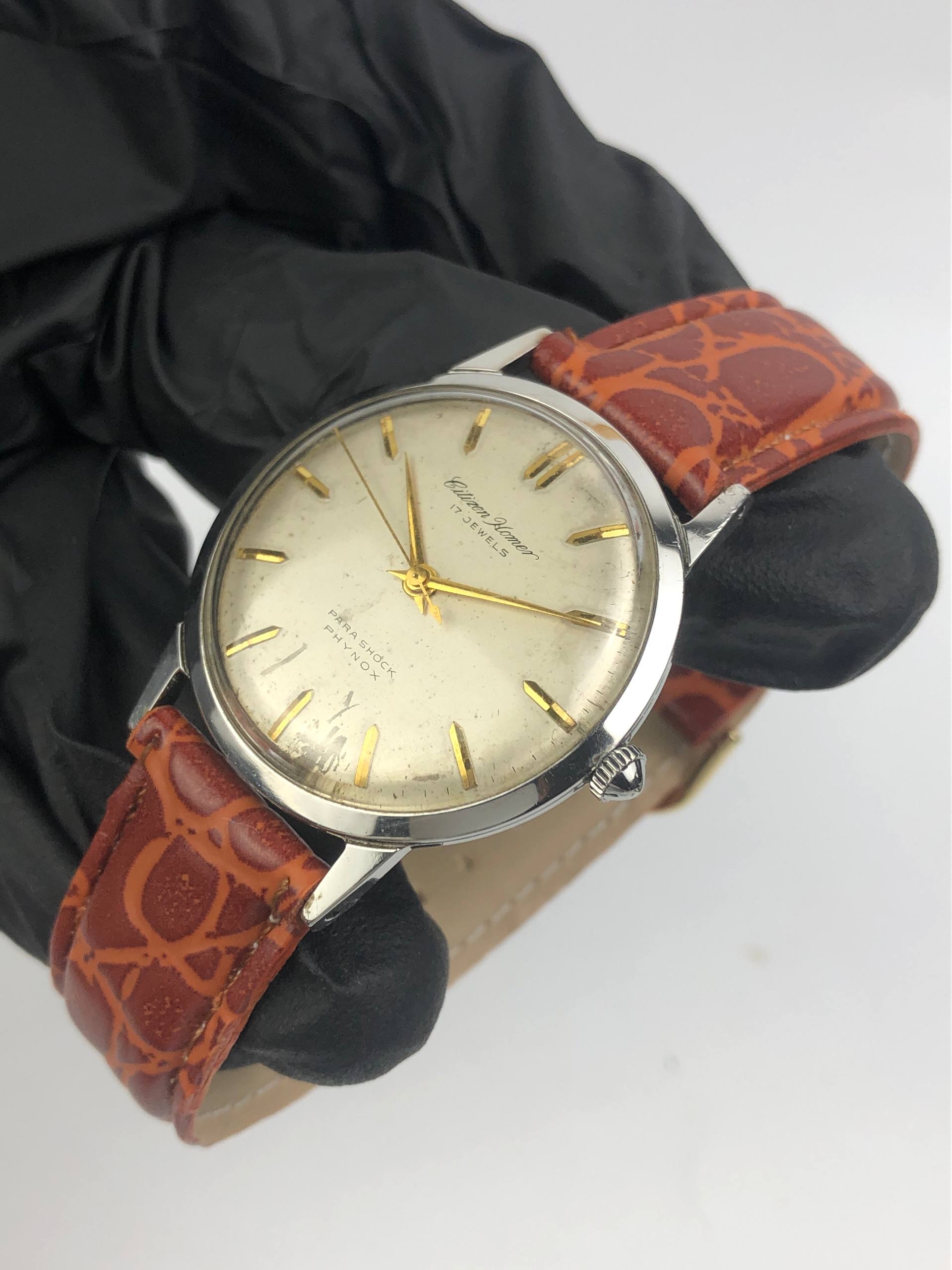 CITIZEN HOMER PARASHOCK PHYNOX 17JEWELS - Gambar 3