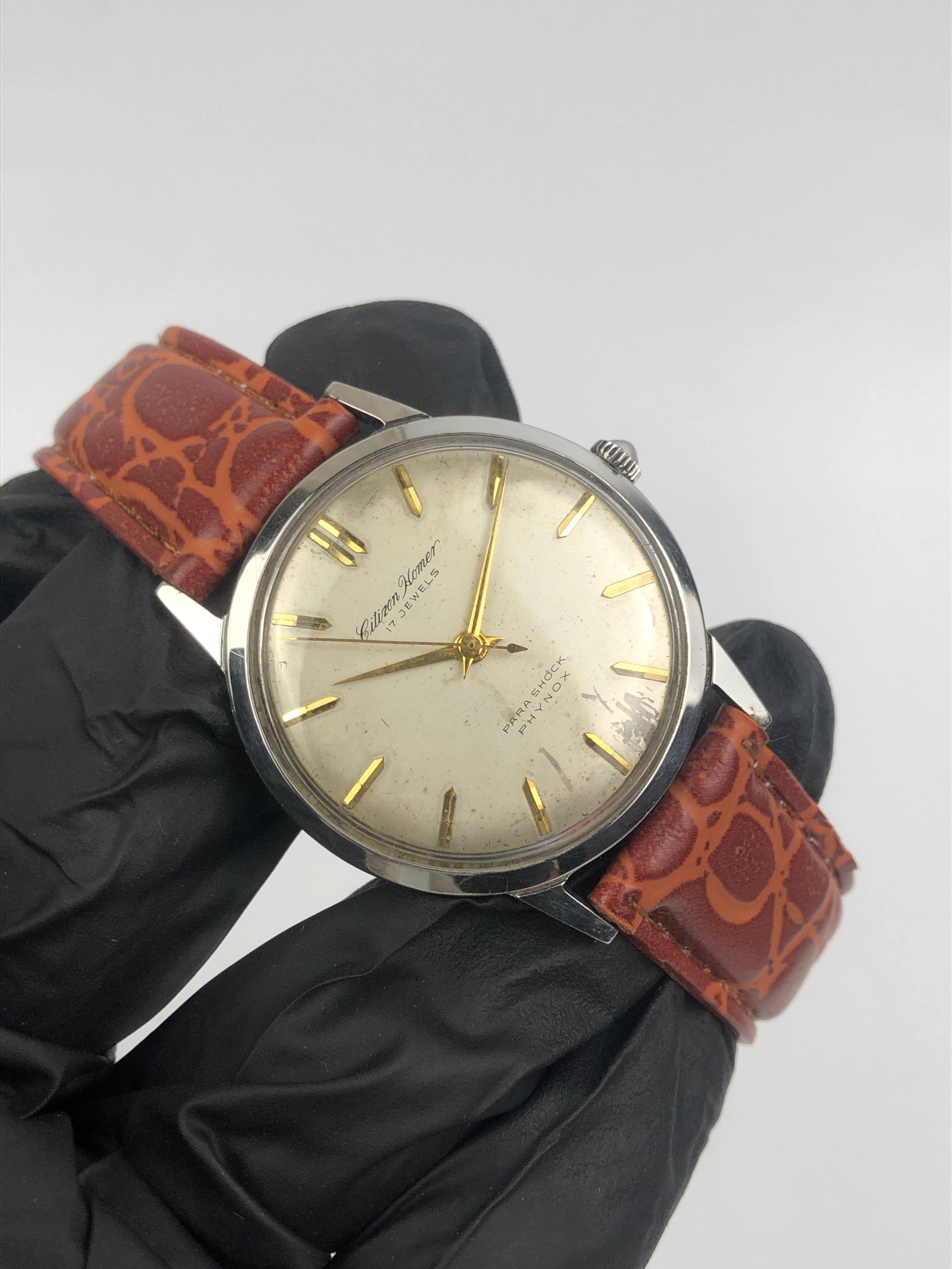 CITIZEN HOMER PARASHOCK PHYNOX 17JEWELS - Gambar 4