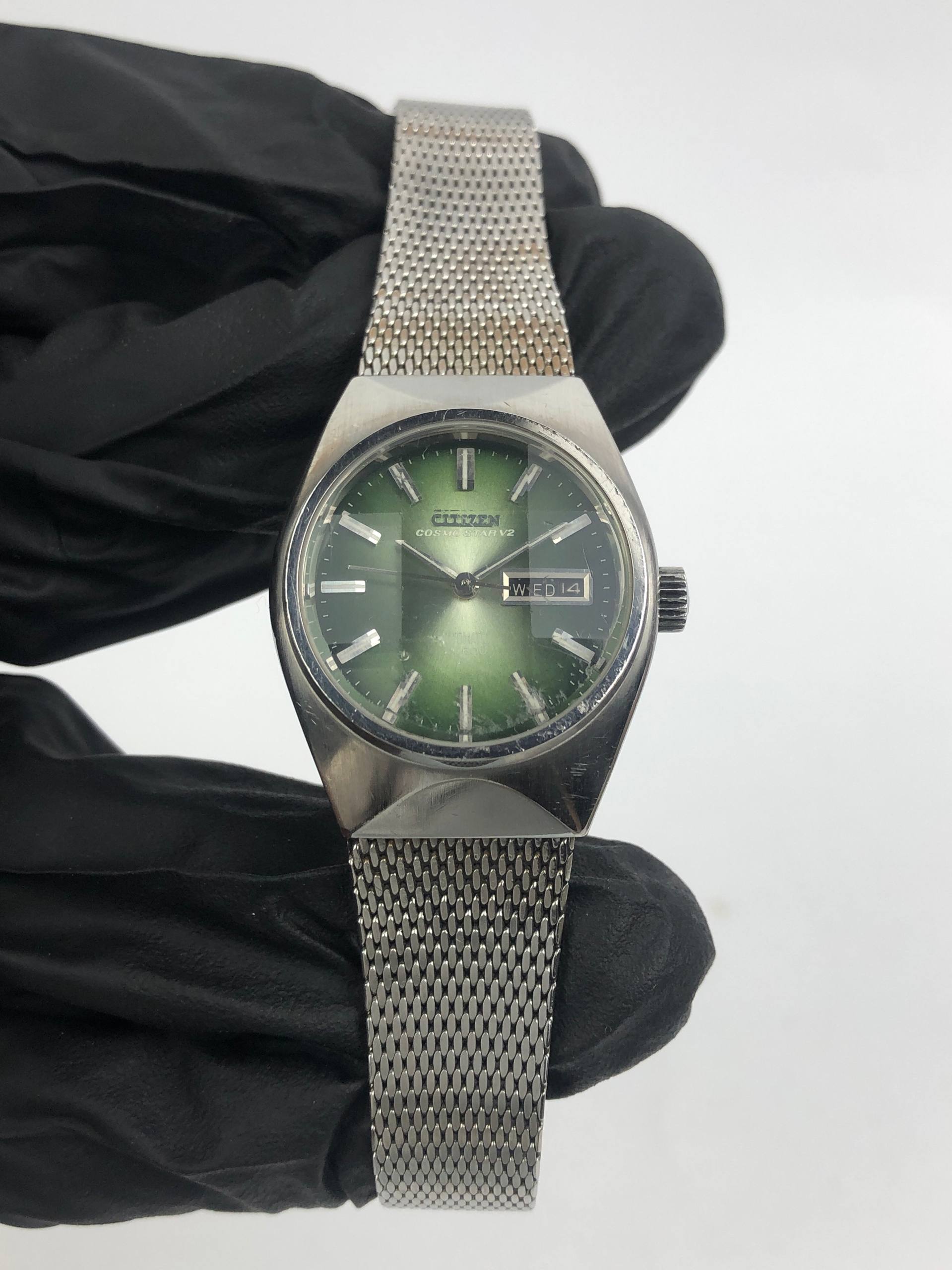 CITIZEN HI BEAT COSMOSTAR LADY GREEN DIAL - Gambar 2