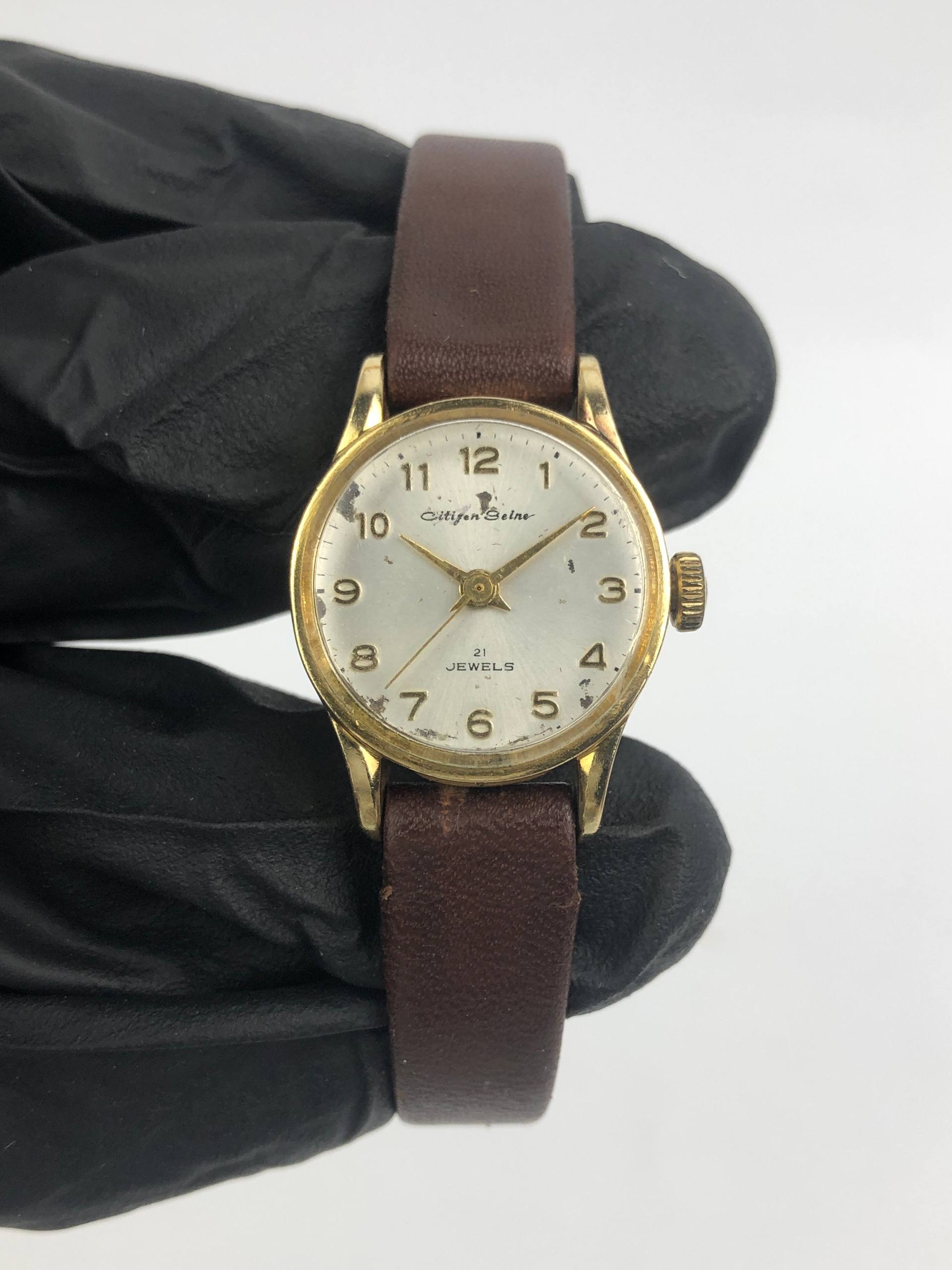 VINTAGE CITIZEN SEINE 21JEWELS LADIES - Gambar 2