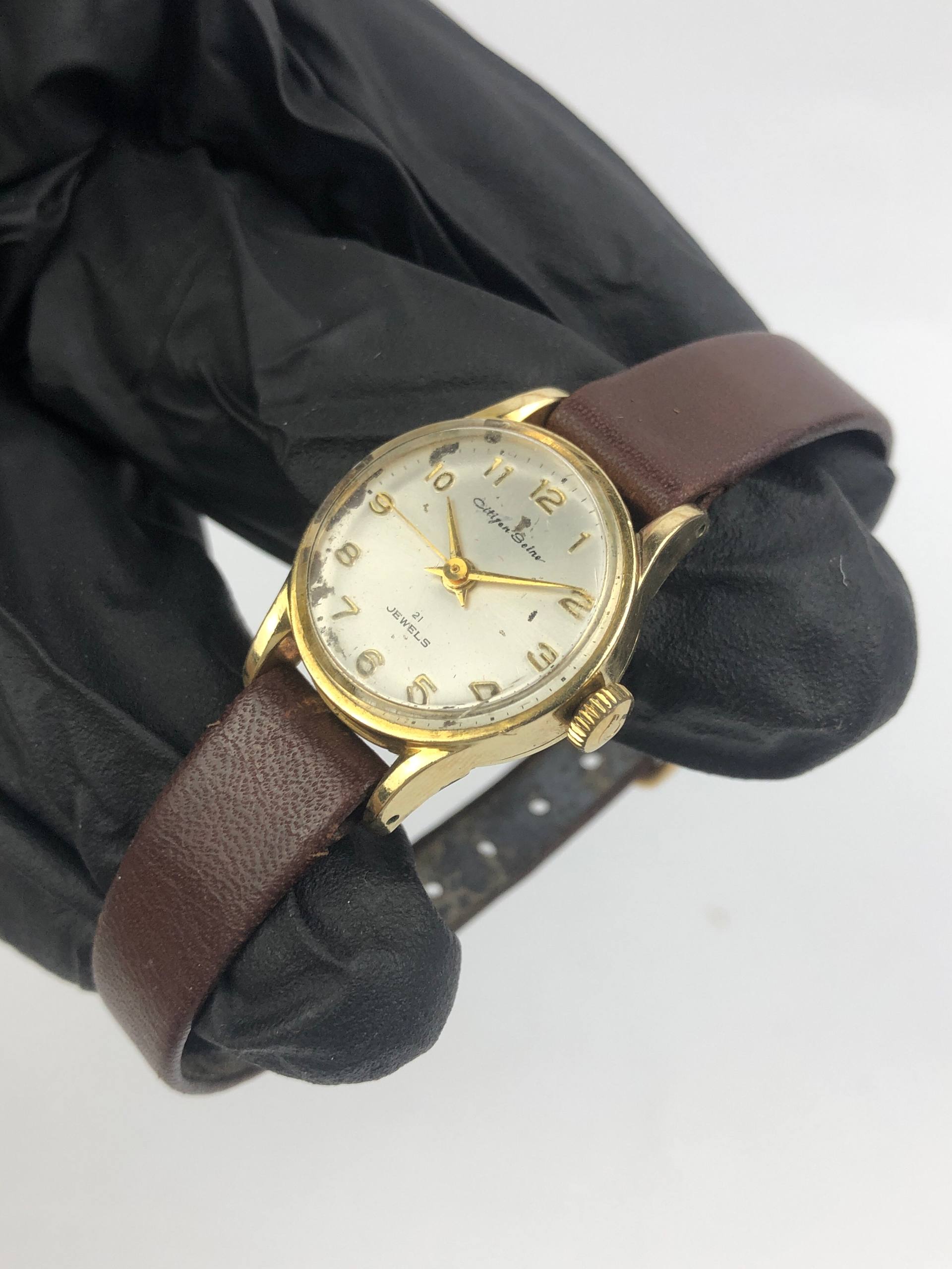 VINTAGE CITIZEN SEINE 21JEWELS LADIES - Gambar 3