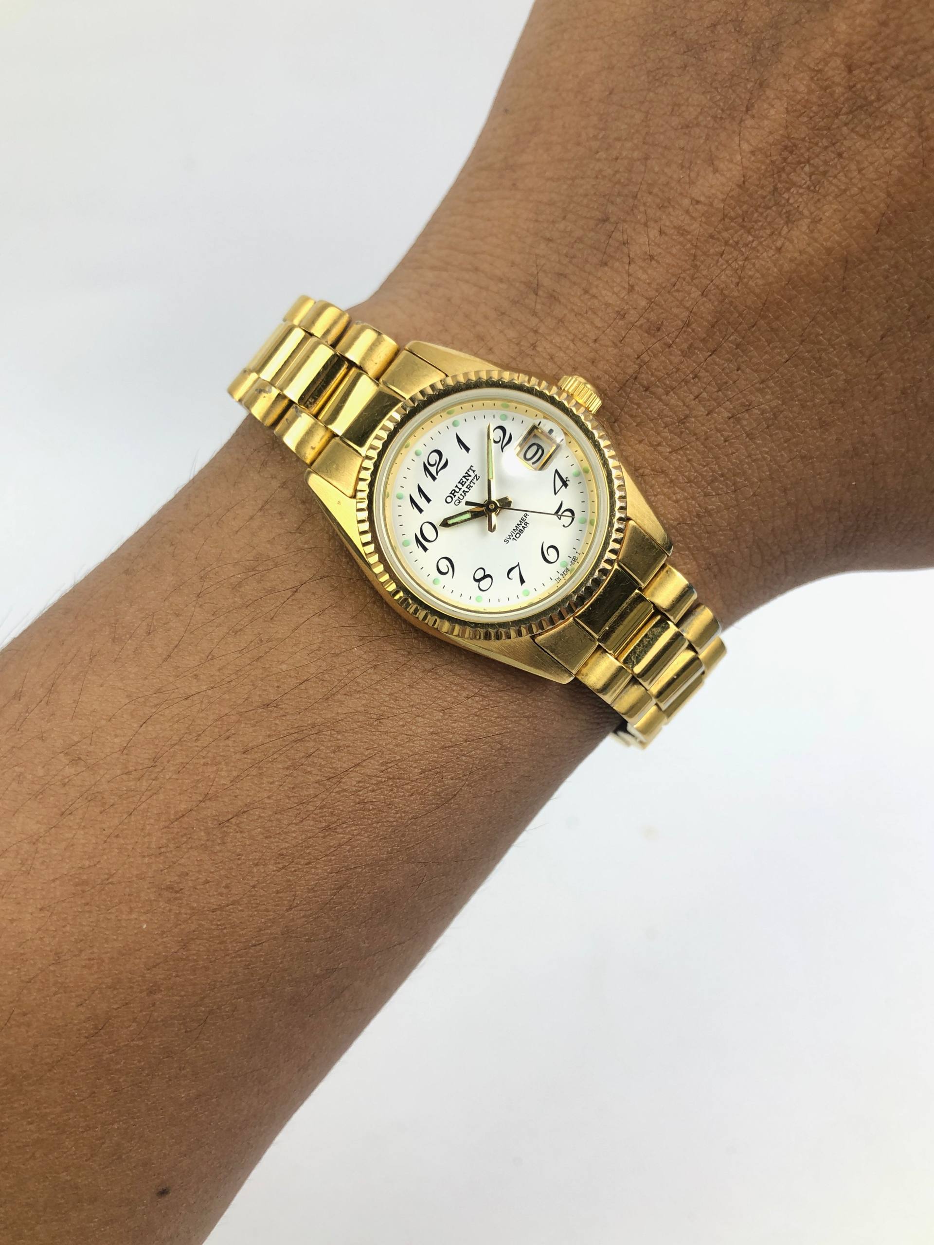 ORIENT SWIMMER QUARTZ LADIES FLUTED BEZEL