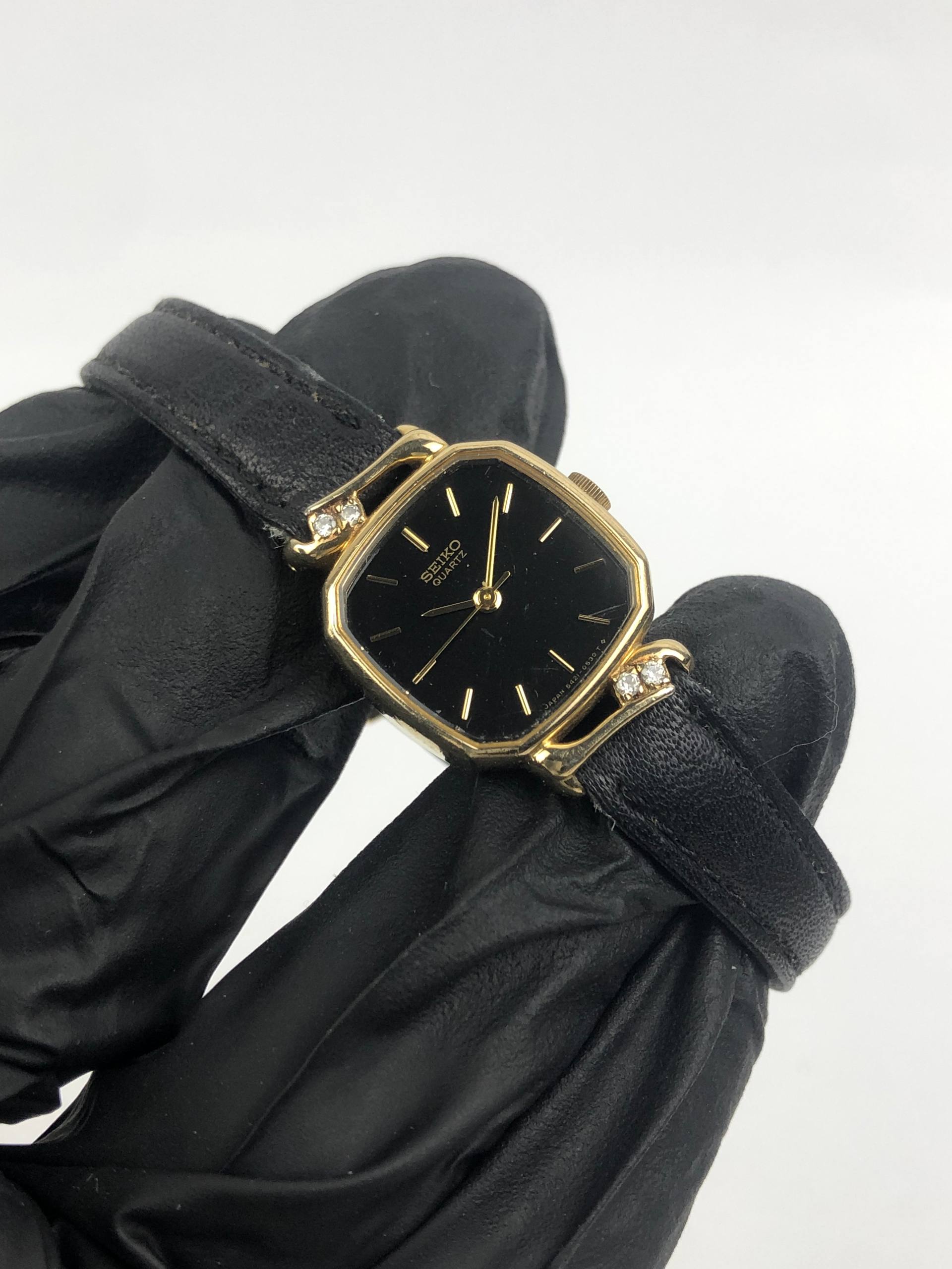 SEIKO OCTAGON VANCY LUG DIAMOND LUG QUARTZ LADIES - Gambar 4