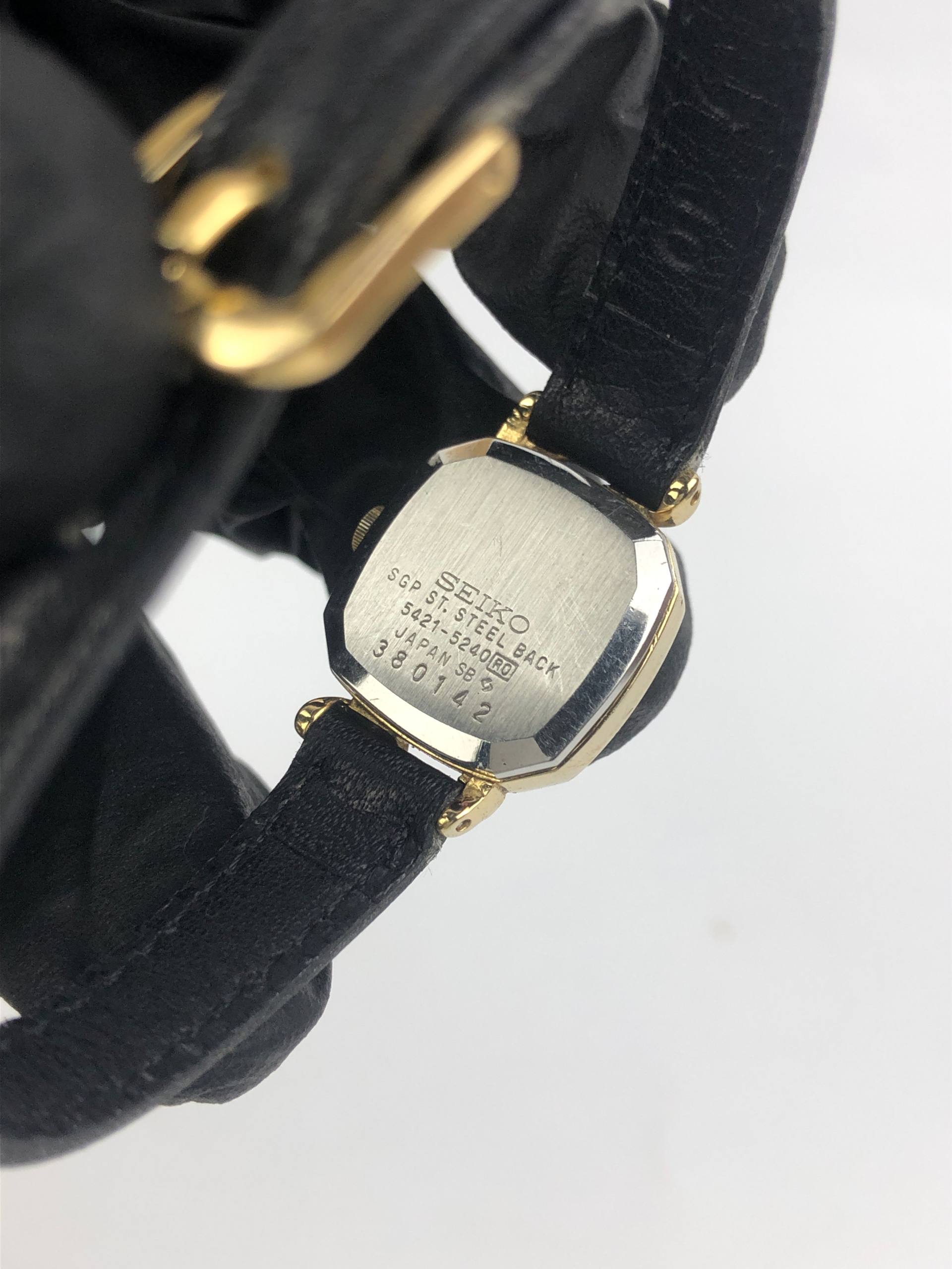SEIKO OCTAGON VANCY LUG DIAMOND LUG QUARTZ LADIES - Gambar 7