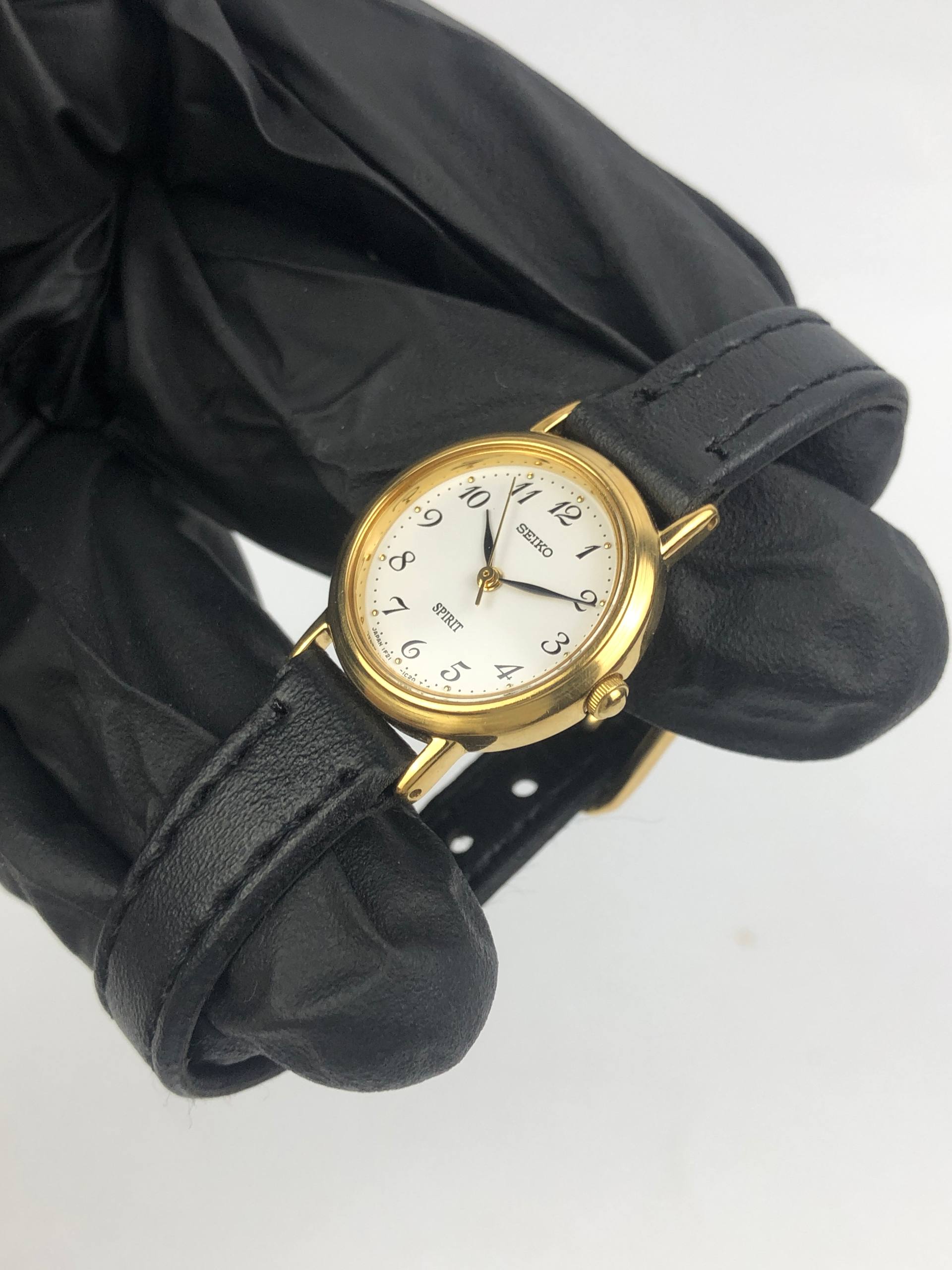 SEIKO 1F21-0M70 SPIRIT BREGUET LADIES ORIGINAL BUCKLE - Gambar 3