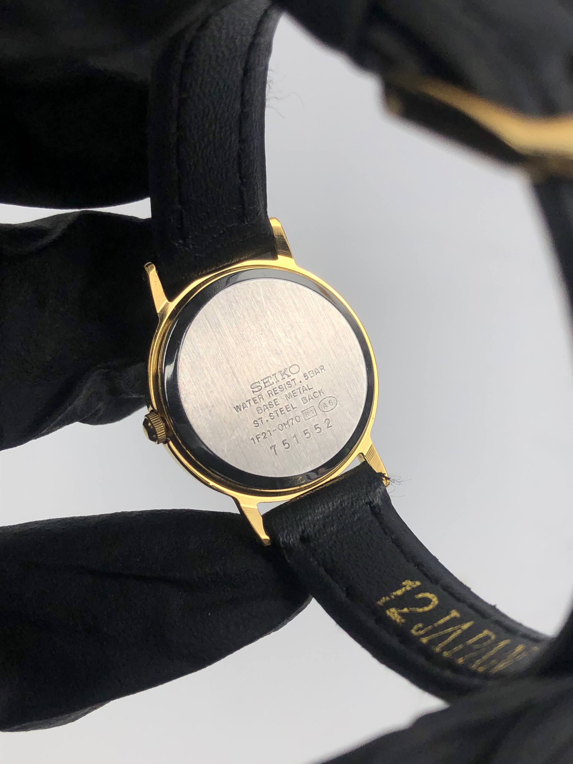 SEIKO 1F21-0M70 SPIRIT BREGUET LADIES ORIGINAL BUCKLE - Gambar 8