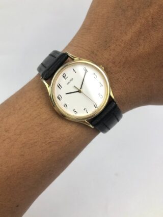 SEIKO 5P31-6A10 ARABIC DIAL GOLD ROUND CASE