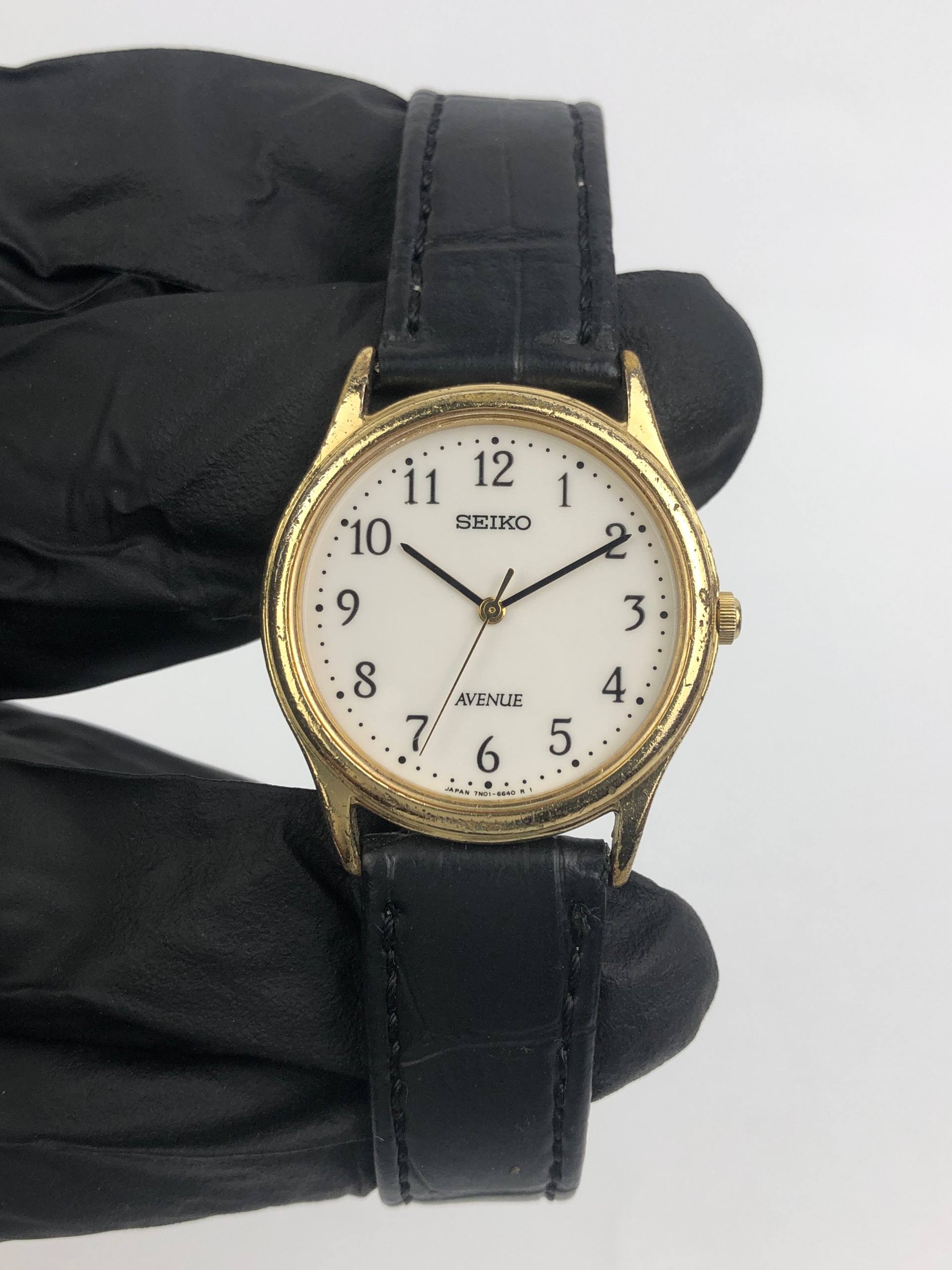 SEIKO 7N01-6490 NUMERIK GOLD ROUNDCASE - Gambar 3