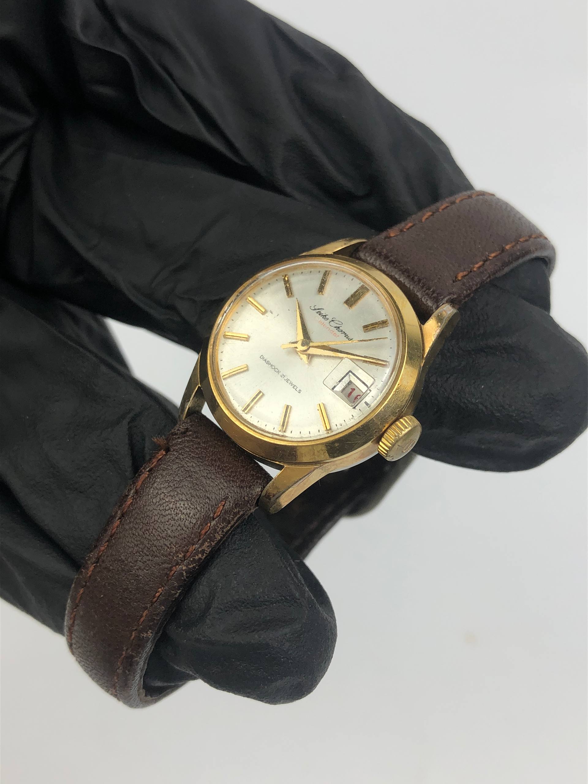 SEIKO 2107-0010 CHORUS DATE GOLD PLATED LADIES - Gambar 3