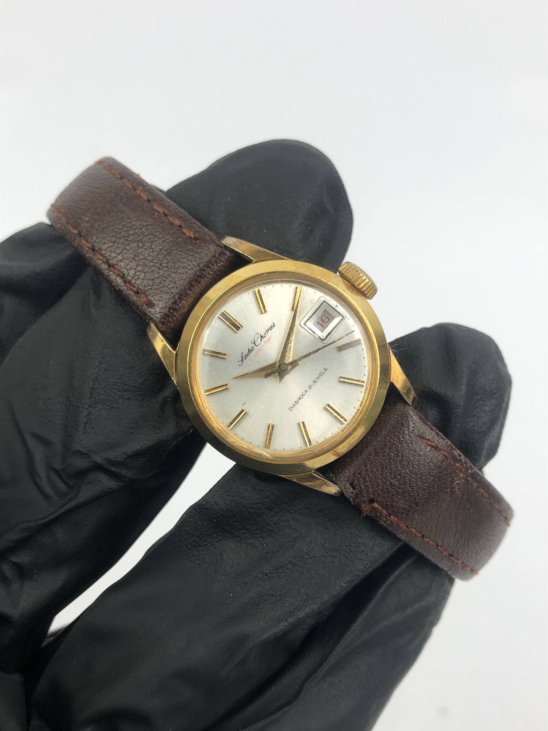 SEIKO 2107-0010 CHORUS DATE GOLD PLATED LADIES - Gambar 4