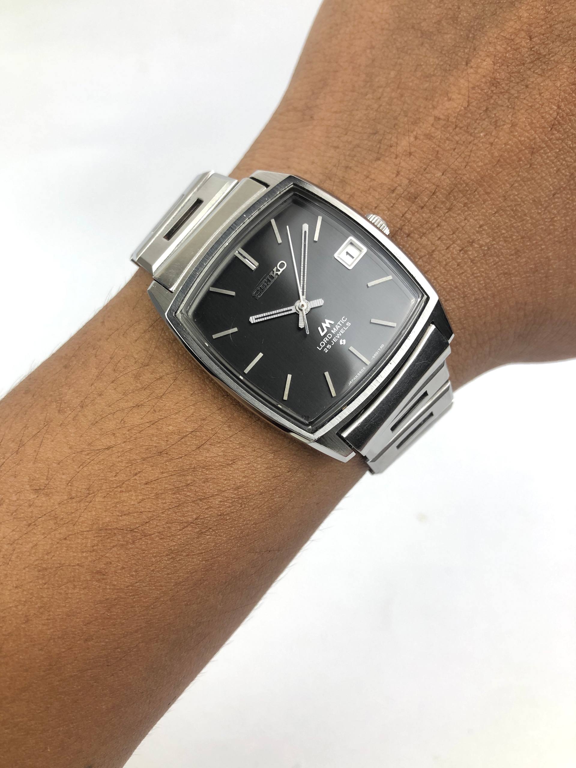 SEIKO LORD MATIC 5605-5000 JDM TV CASE ALL ORIGINAL