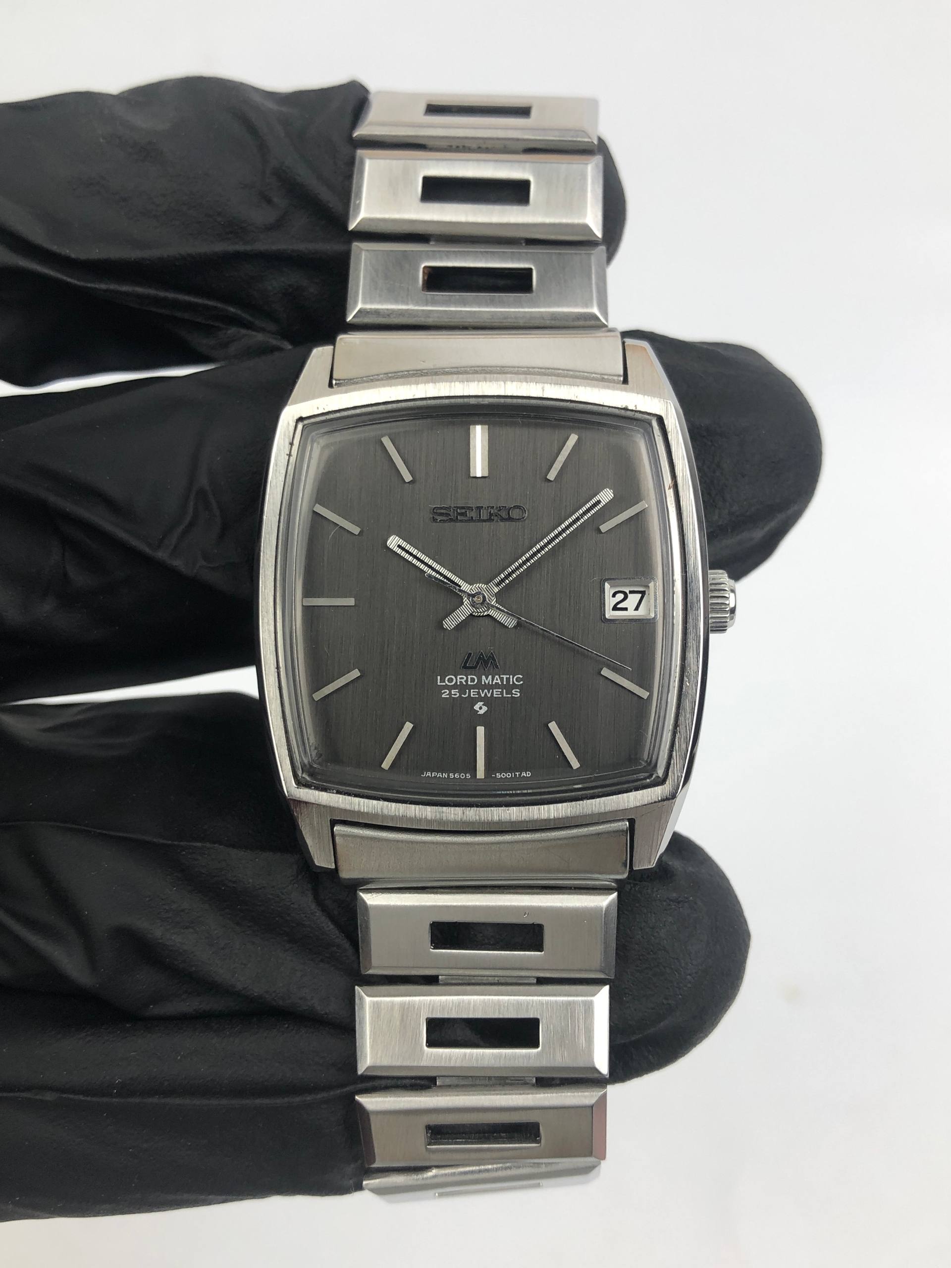 SEIKO LORD MATIC 5605-5000 JDM TV CASE ALL ORIGINAL - Gambar 2
