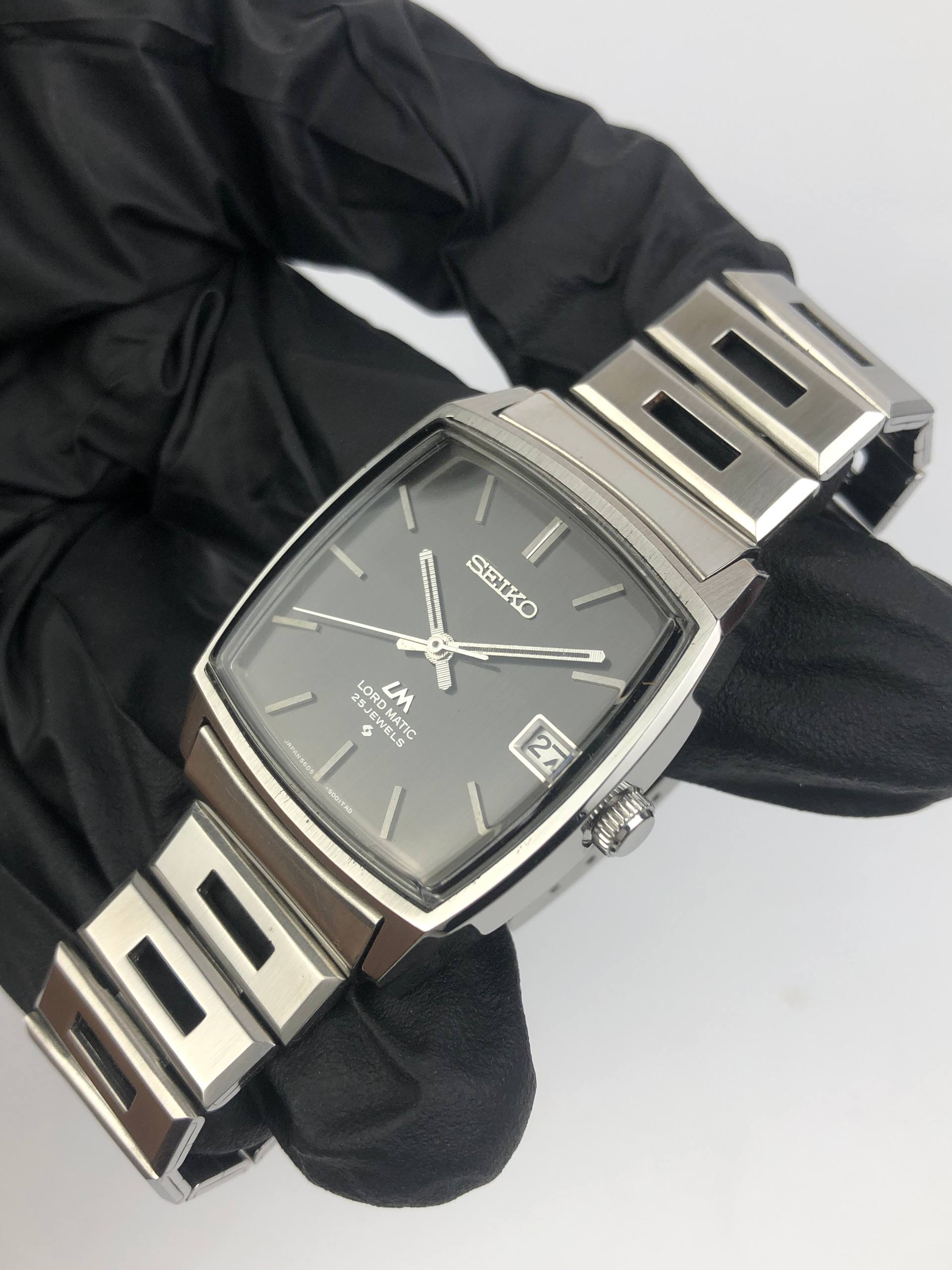SEIKO LORD MATIC 5605-5000 JDM TV CASE ALL ORIGINAL - Gambar 3