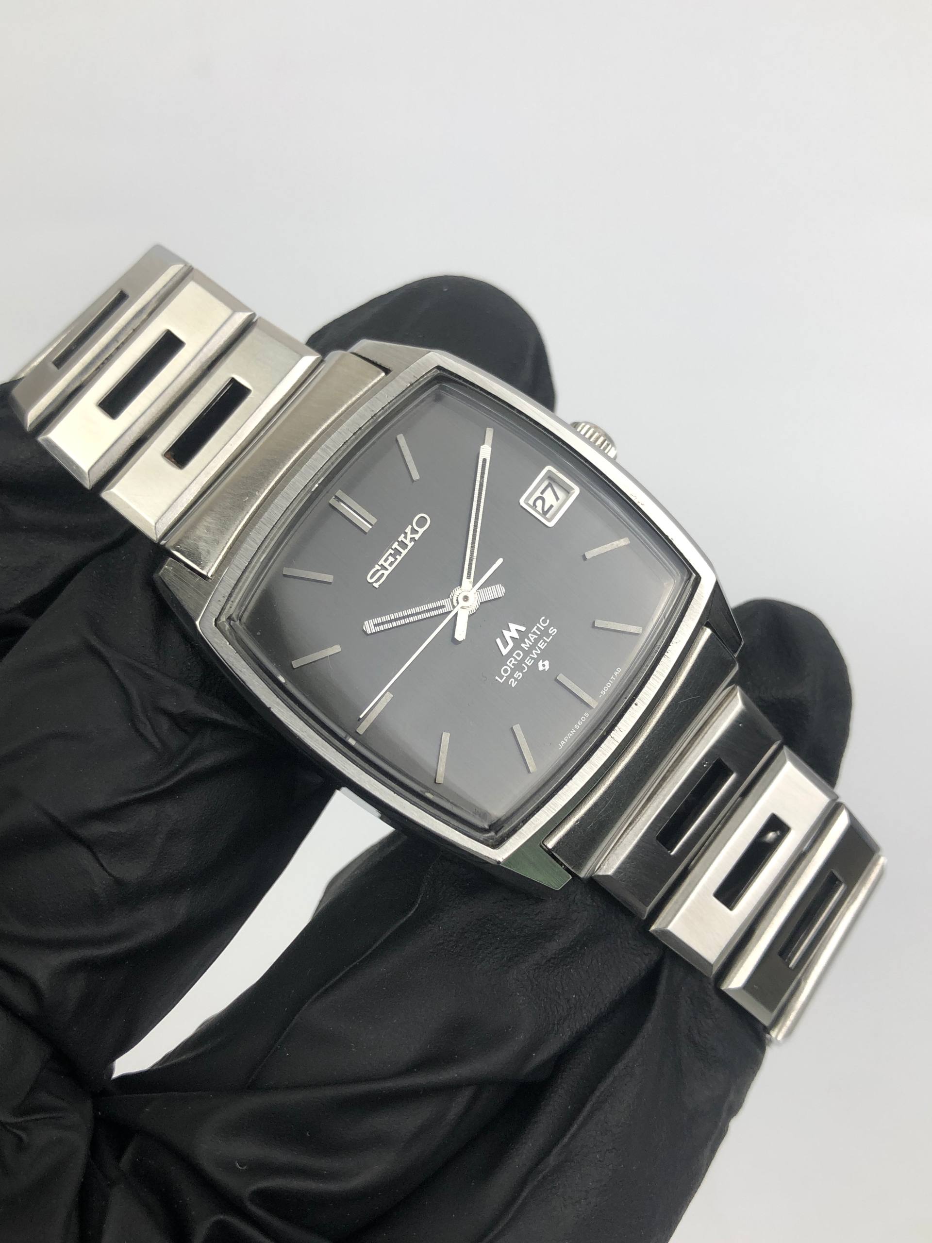 SEIKO LORD MATIC 5605-5000 JDM TV CASE ALL ORIGINAL - Gambar 4