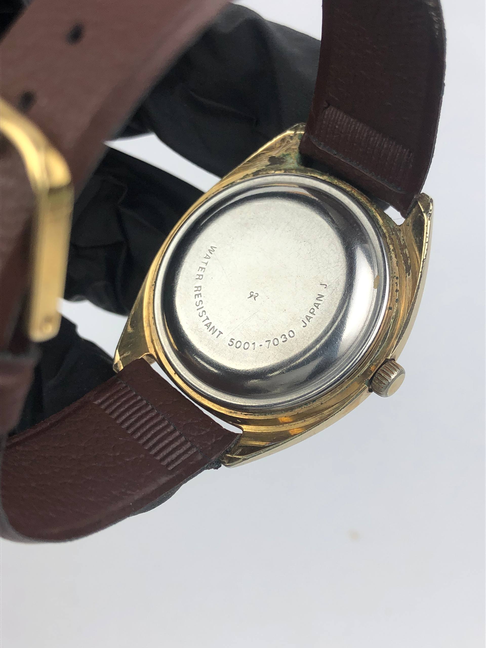 TOMONY 5001-7030 BROWN SUNBURST DIAL AUTOMATIC - Gambar 7