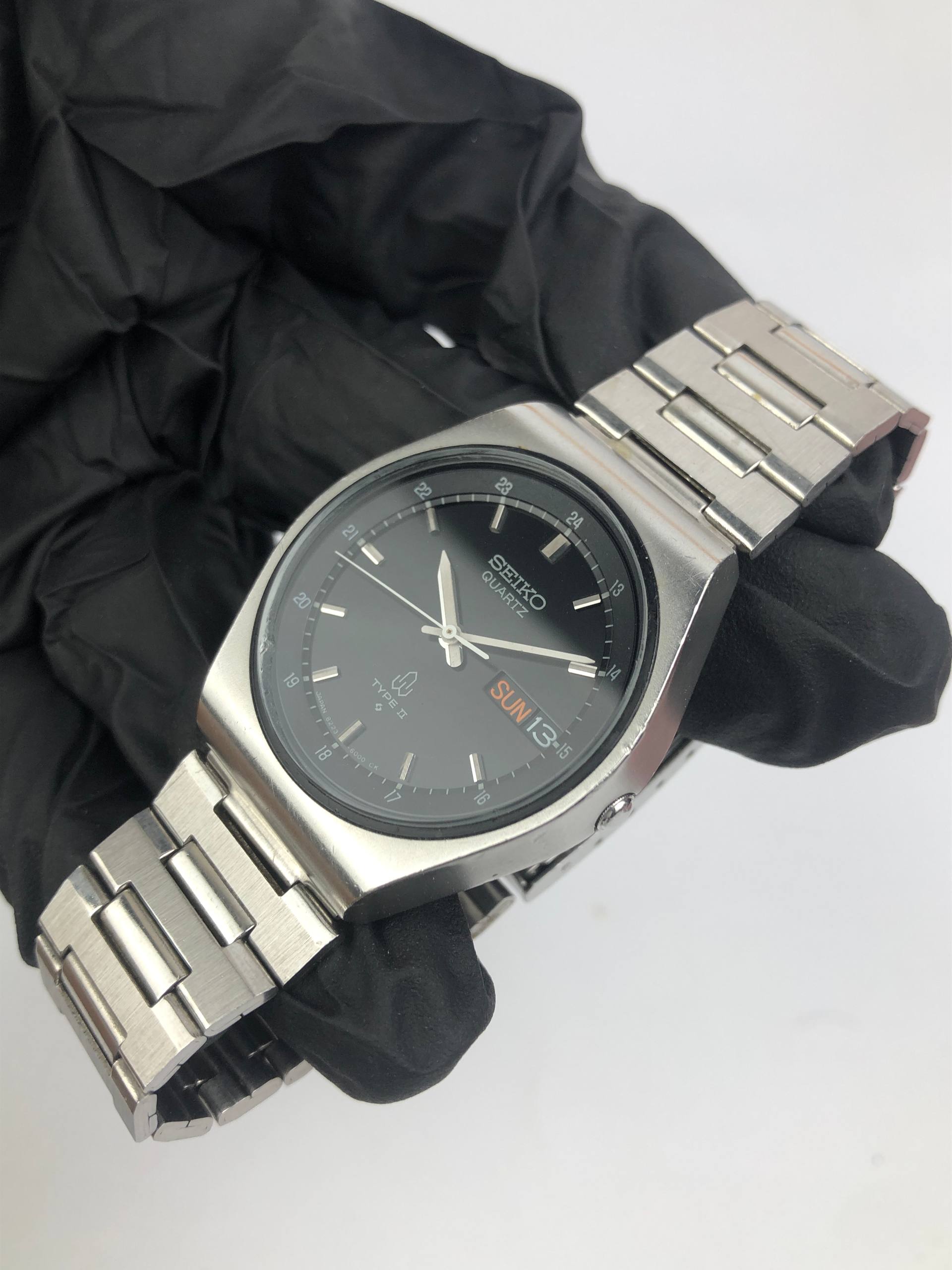 SEIKO 8223-6000 TYPE II DAYDATE BLACK DIAL - Gambar 3