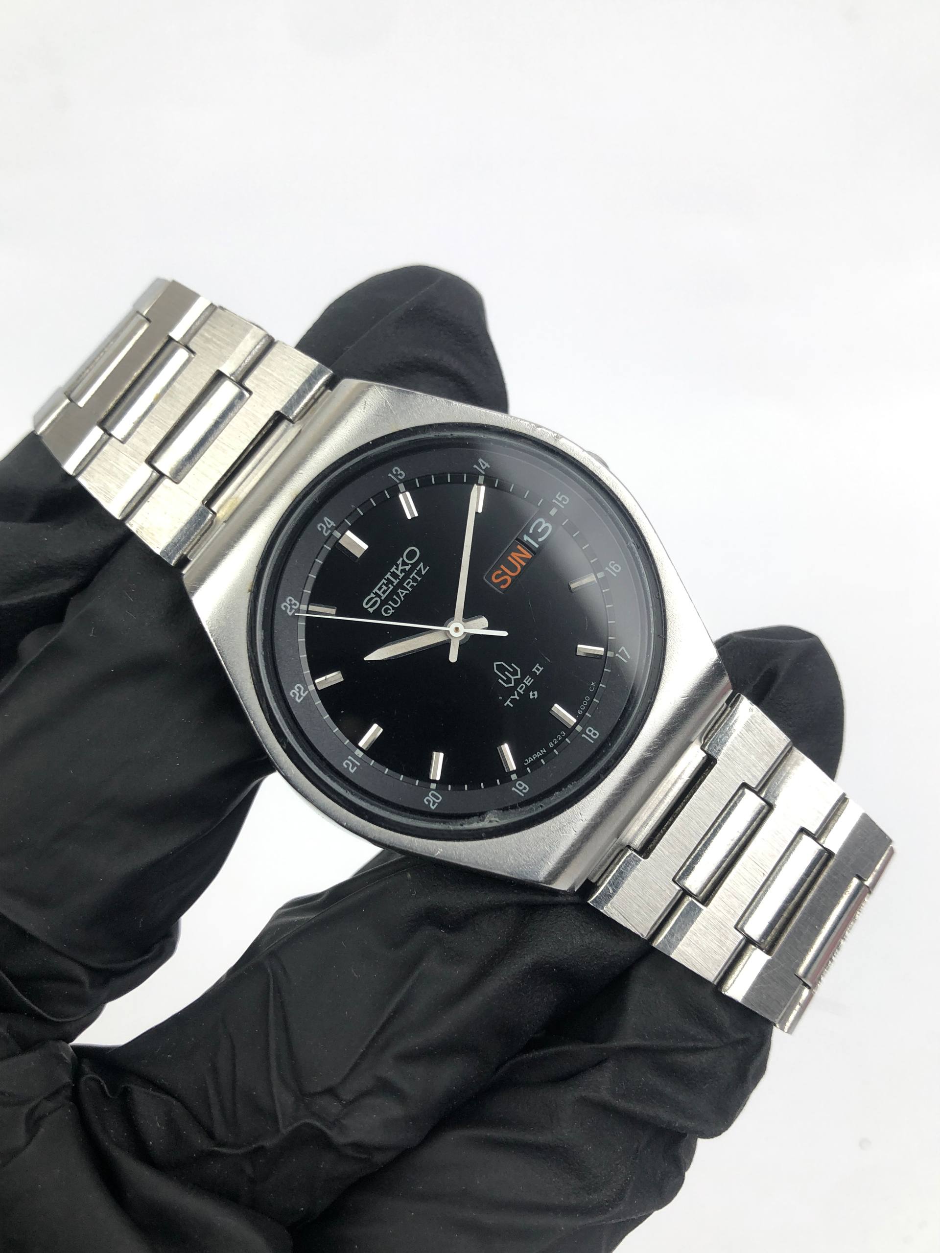 SEIKO 8223-6000 TYPE II DAYDATE BLACK DIAL - Gambar 4