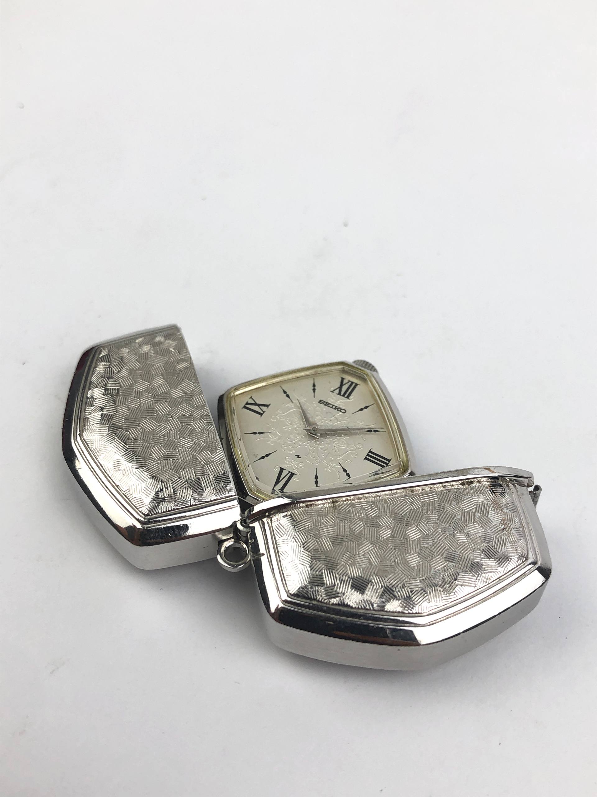 SEIKO MOKOTARO MEDALION/POCKET WATCH 11-9990 JAPAN ORIGINAL - Gambar 3