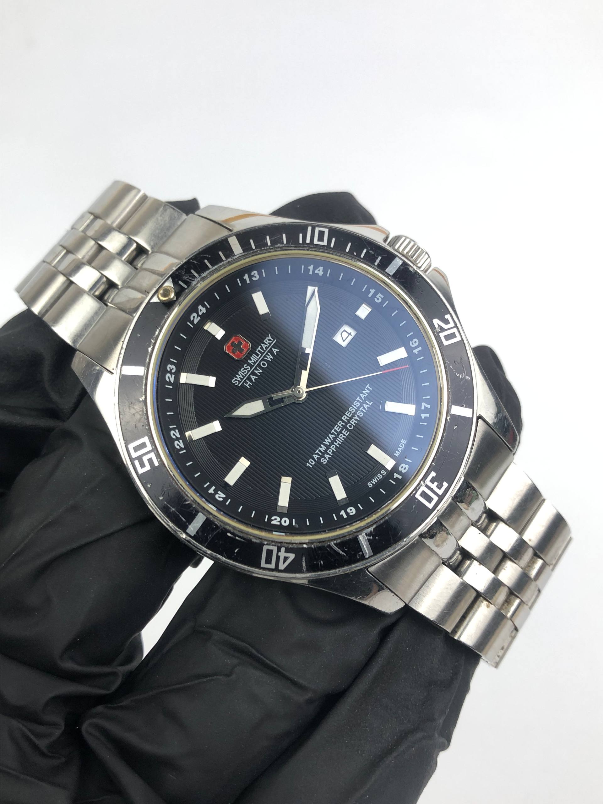 SWISS MILITARY HANOWA 6.16157 QUARTZ SWISS ALL ORI - Gambar 4