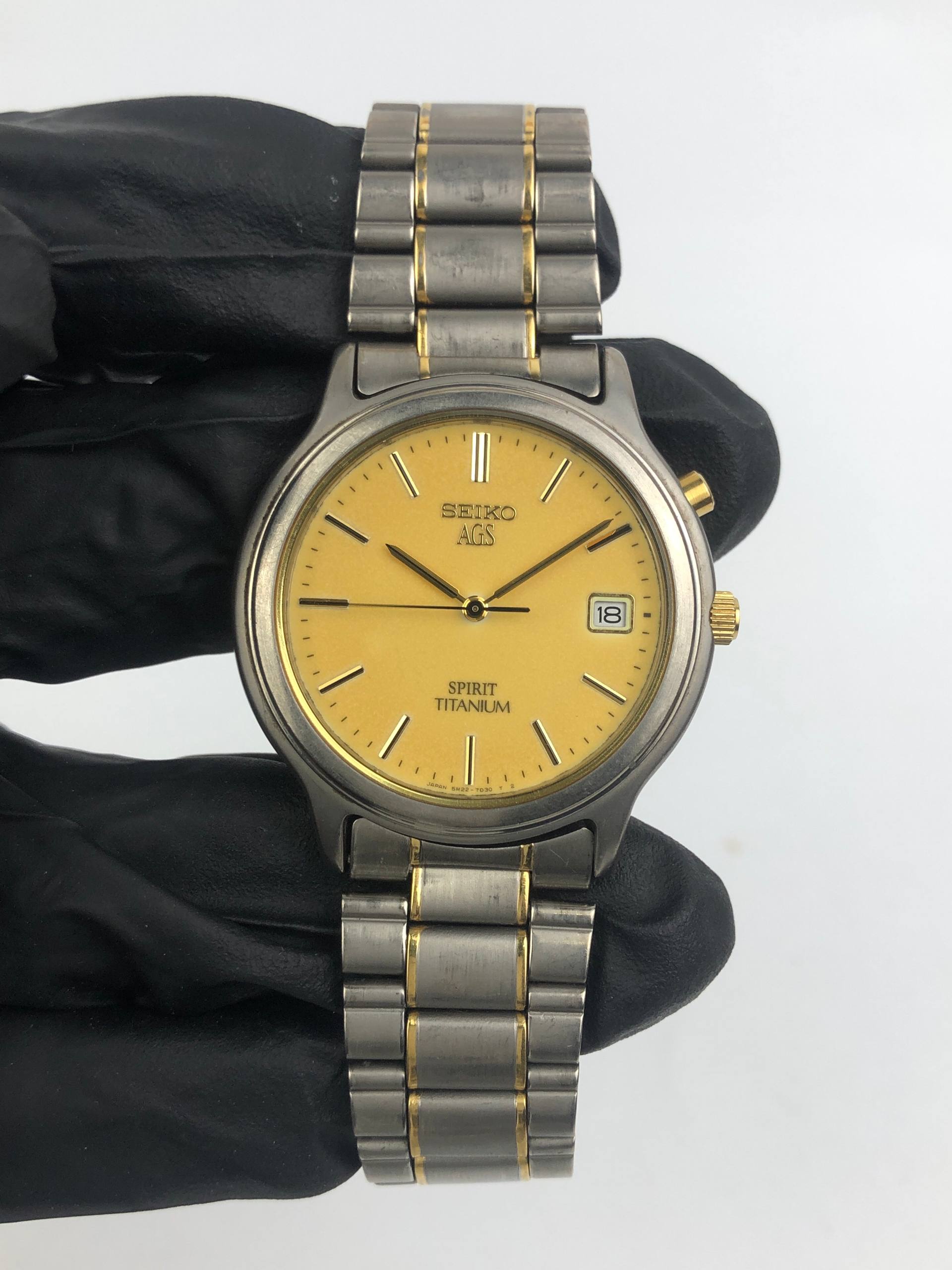 SEIKO 5M22-7B50 AGS SPIRIT FULL TITANIUM ALL ORIGINAL - Gambar 2