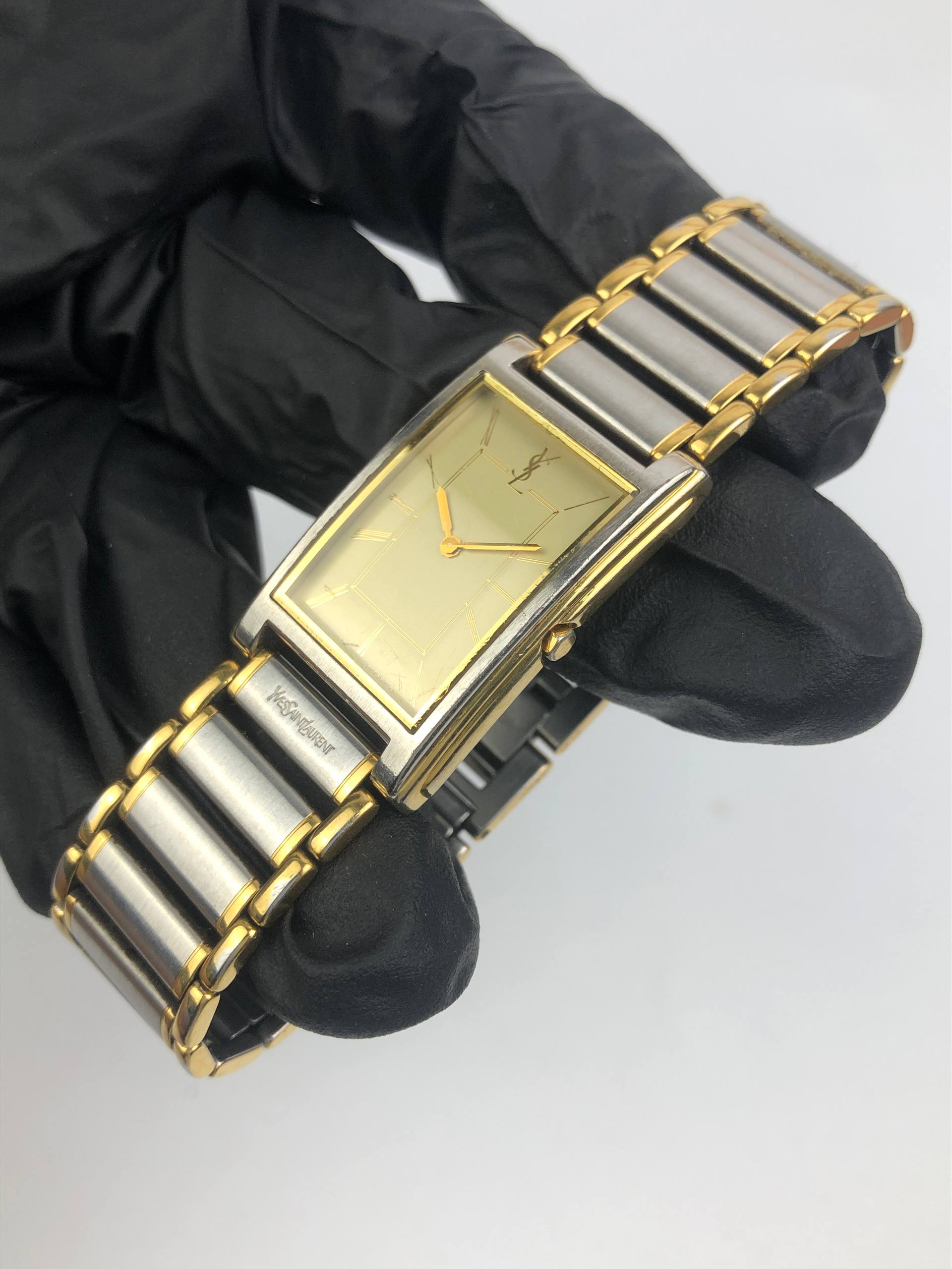 YSL TANK CITIZEN 2202-229045Y QUARTZ TWOTONE ALL ORIGINAL - Gambar 3