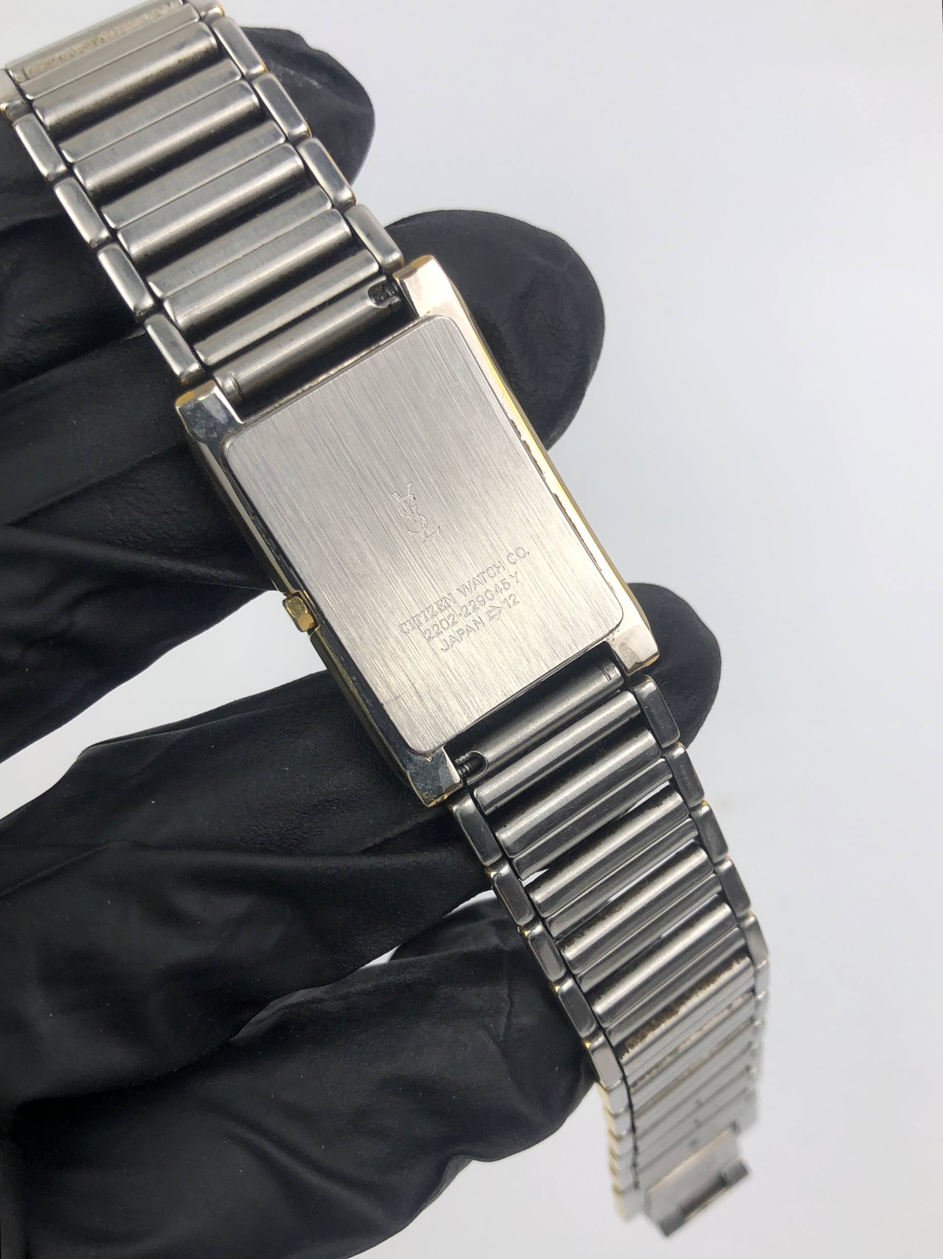 YSL TANK CITIZEN 2202-229045Y QUARTZ TWOTONE ALL ORIGINAL - Gambar 9