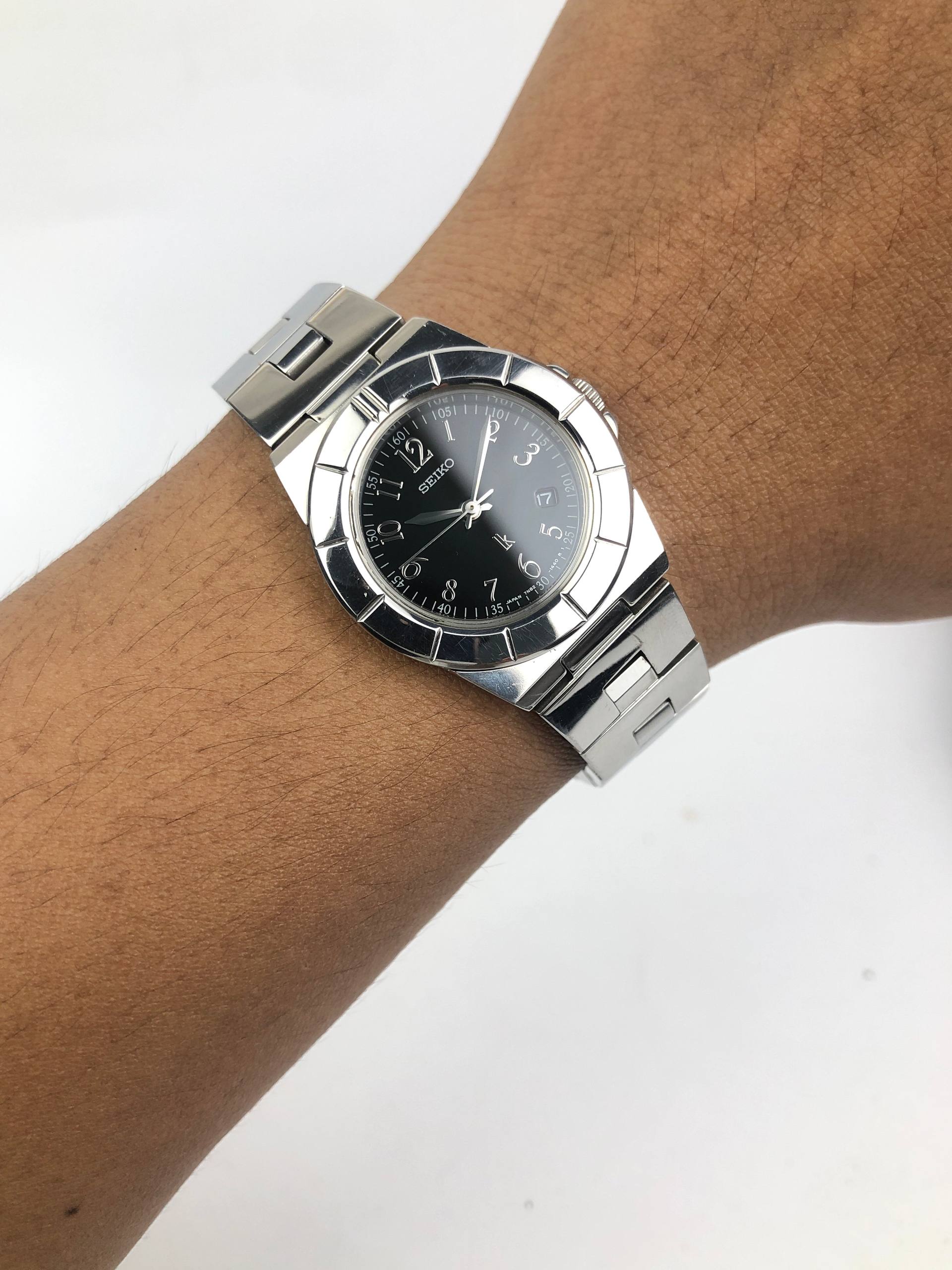 SEIKO 7N82-0620 LUKIA ALL ORI BLACK DIAL