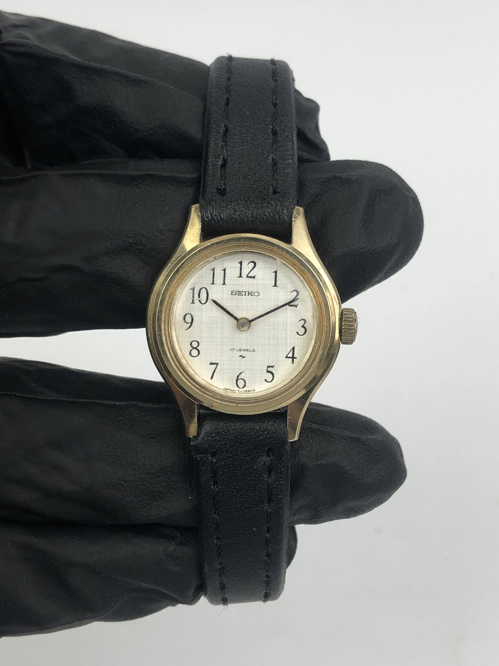 SEIKO LADY BREGUET 17-0730 ASGP GOLD CASE ORIGINAL - Gambar 2