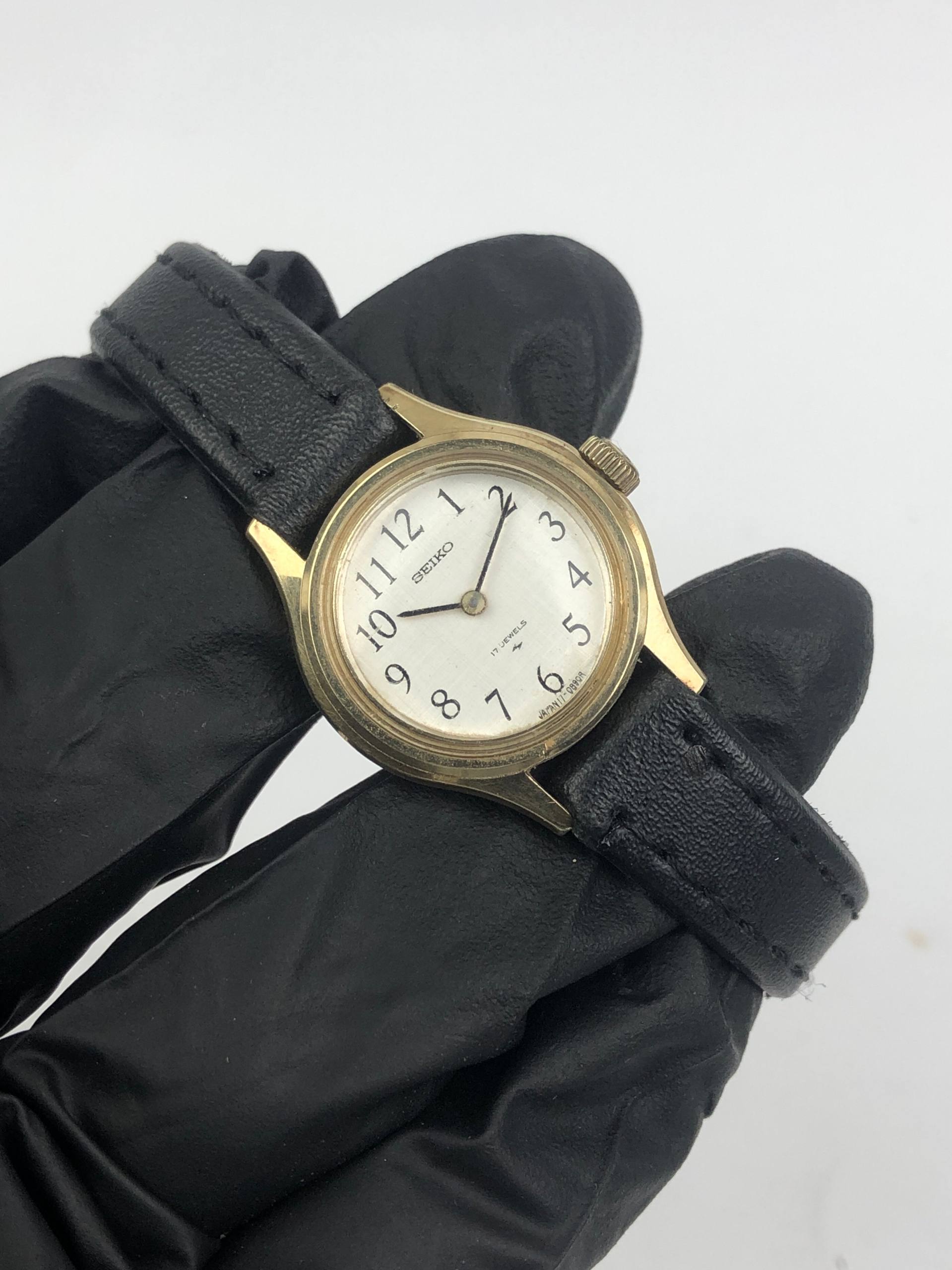SEIKO LADY BREGUET 17-0730 ASGP GOLD CASE ORIGINAL - Gambar 4