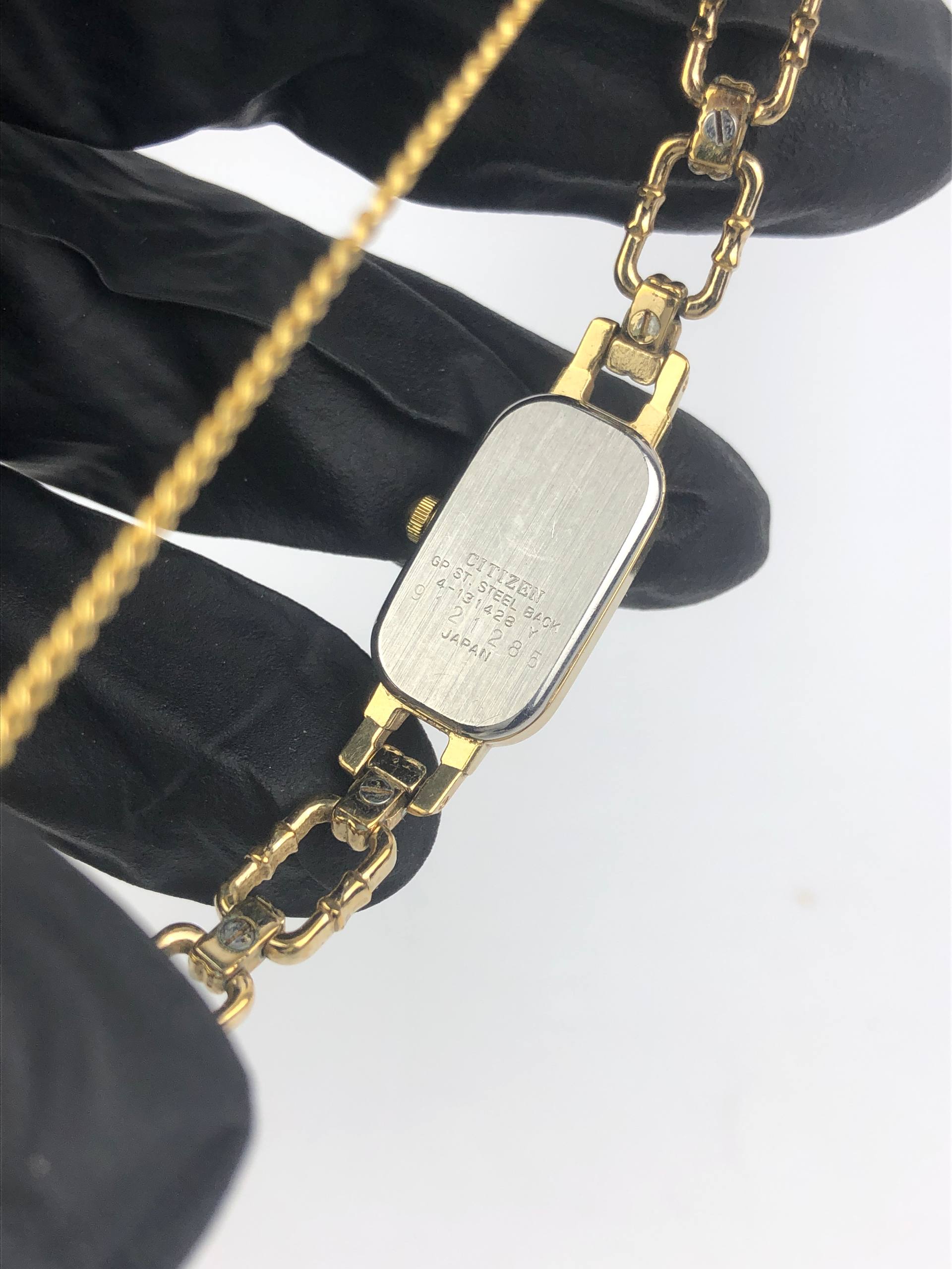 CITIZEN 4-131423 QUARTZ GOLD BANGLE ALL ORI - Gambar 7