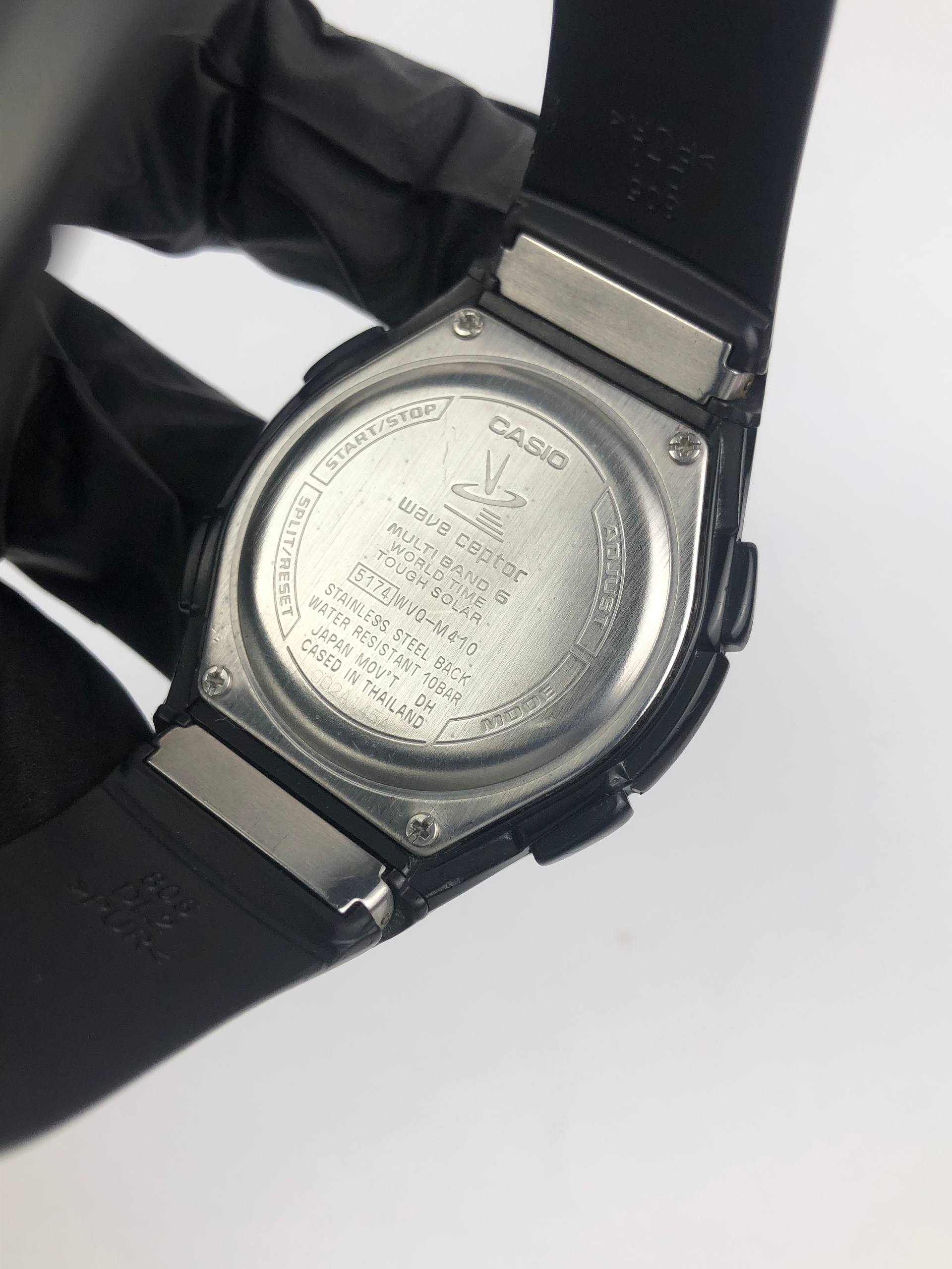 CASIO WVQ-M410 WAVECEPTOR MULTIBAND 6 CHRONOGRAPH ALL ORIGINAL - Gambar 7