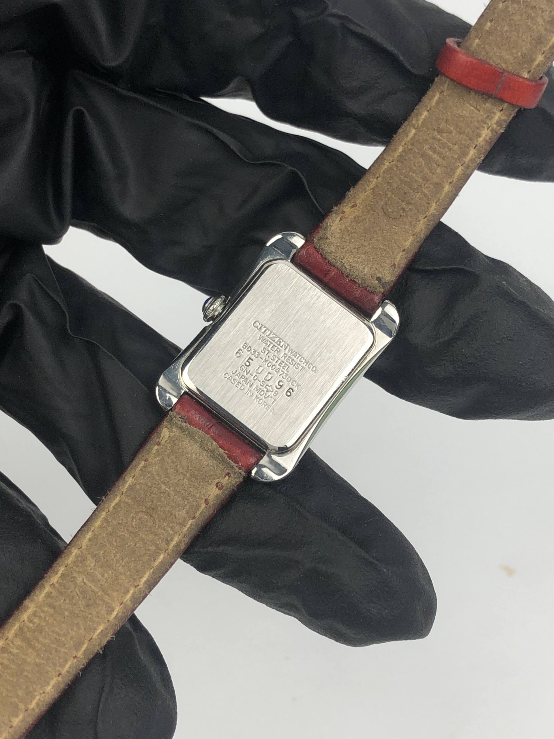 CITIZEN B033 CLETIA TANK ECODRIVE ALL ORIGINAL - Gambar 8
