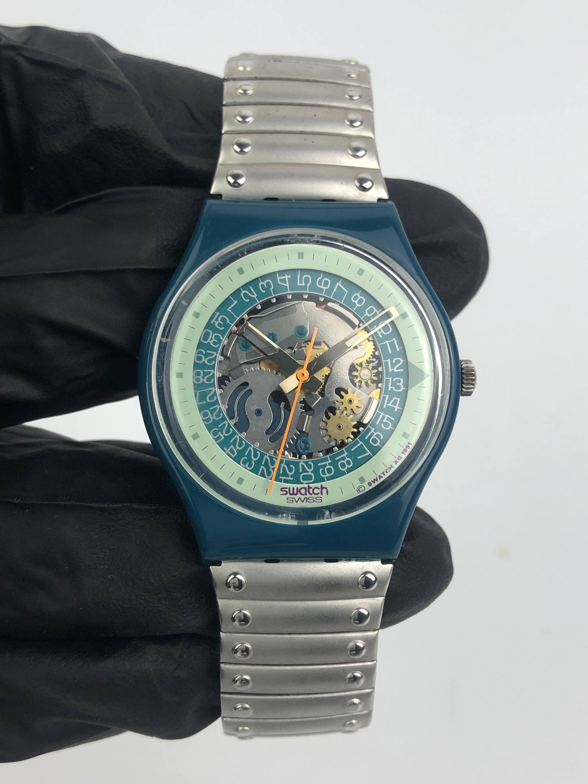 SWATCH STEEL LITE GG403 FLEX BRACELET TH 1994 - Gambar 2