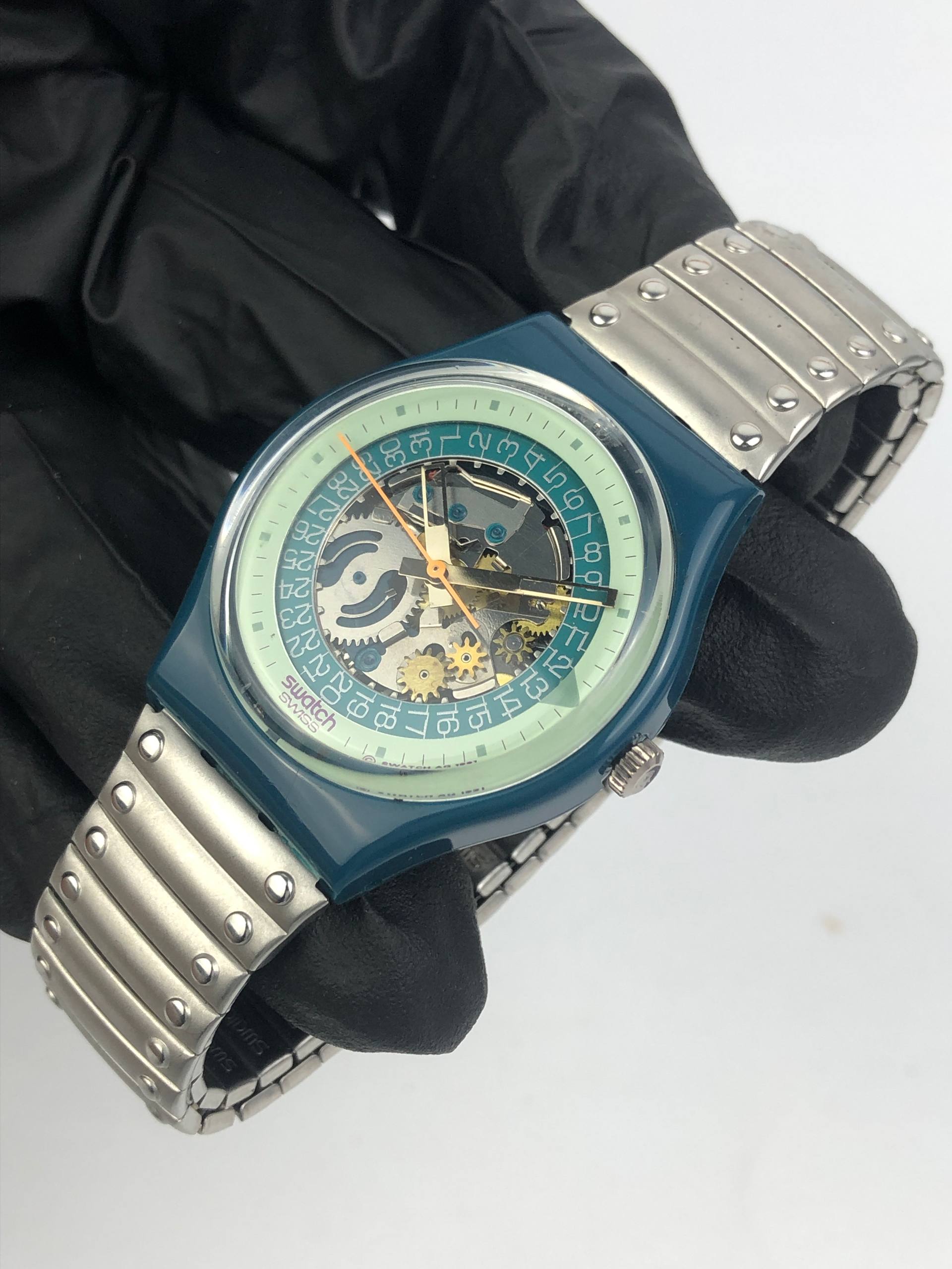 SWATCH STEEL LITE GG403 FLEX BRACELET TH 1994 - Gambar 3