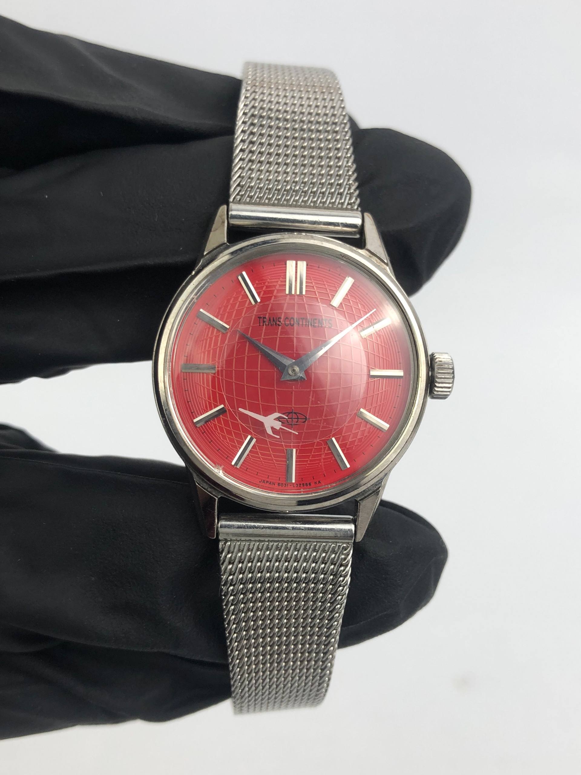 CITIZEN TRANS CONTINETS RED DIAL FLOATING SECOND - Gambar 2