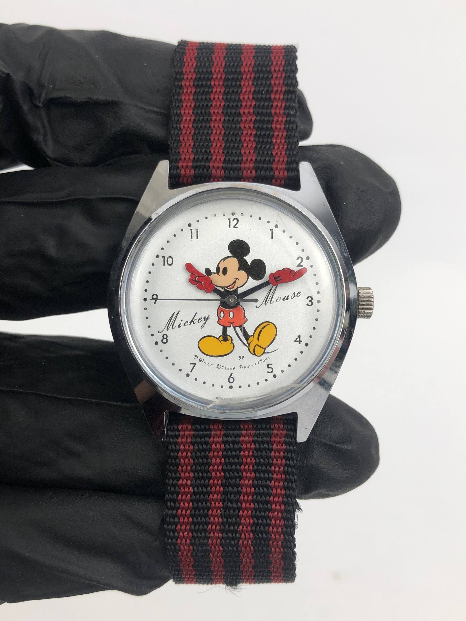 SEIKO MICKEY MOUSE CHARACTER 5000-7000 VINTAGE MANUAL WINDING - Gambar 2