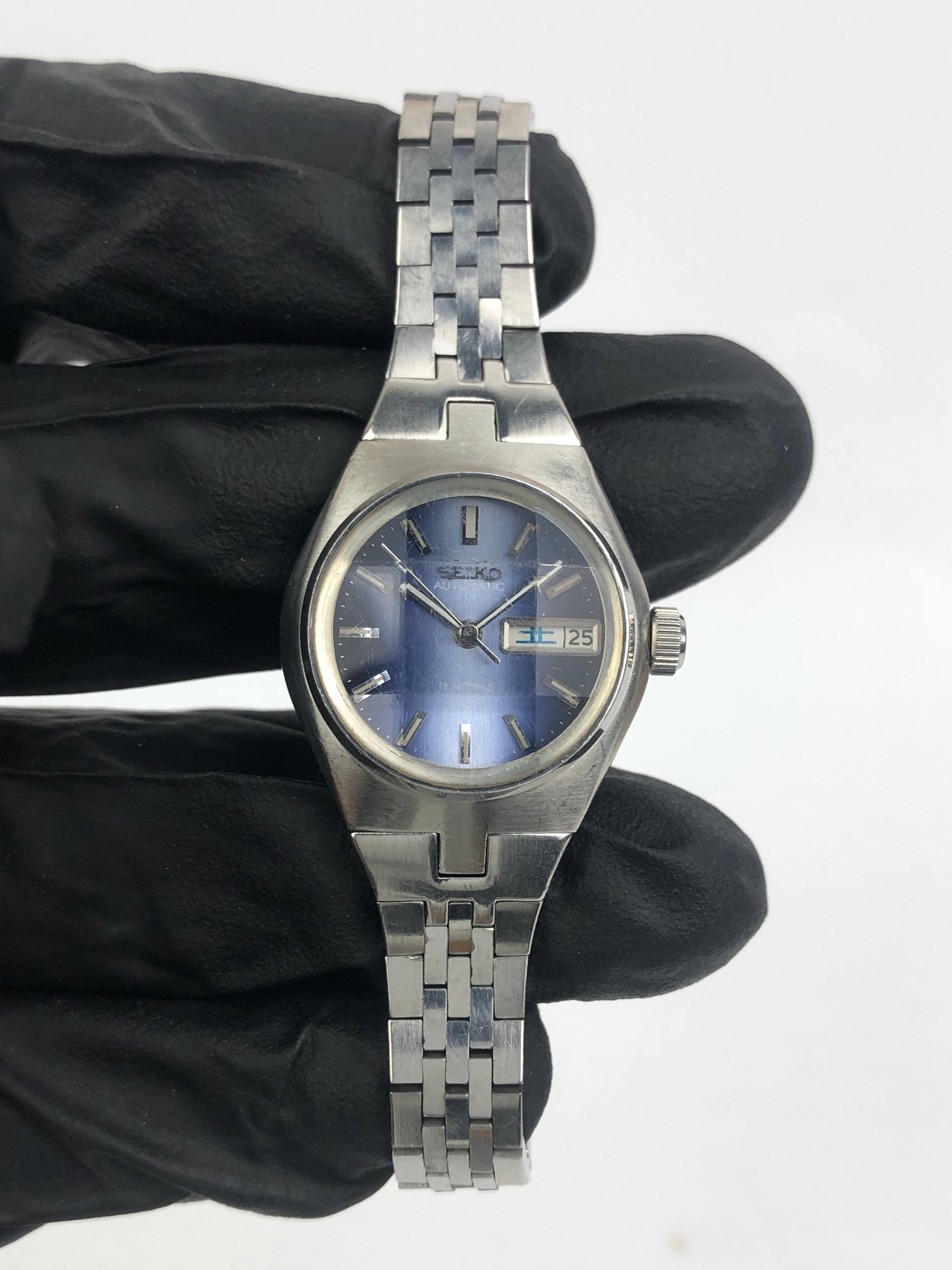 SEIKO 2206-0240 BLUE DIAL FACETED GLASS ALL ORIGINAL - Gambar 2