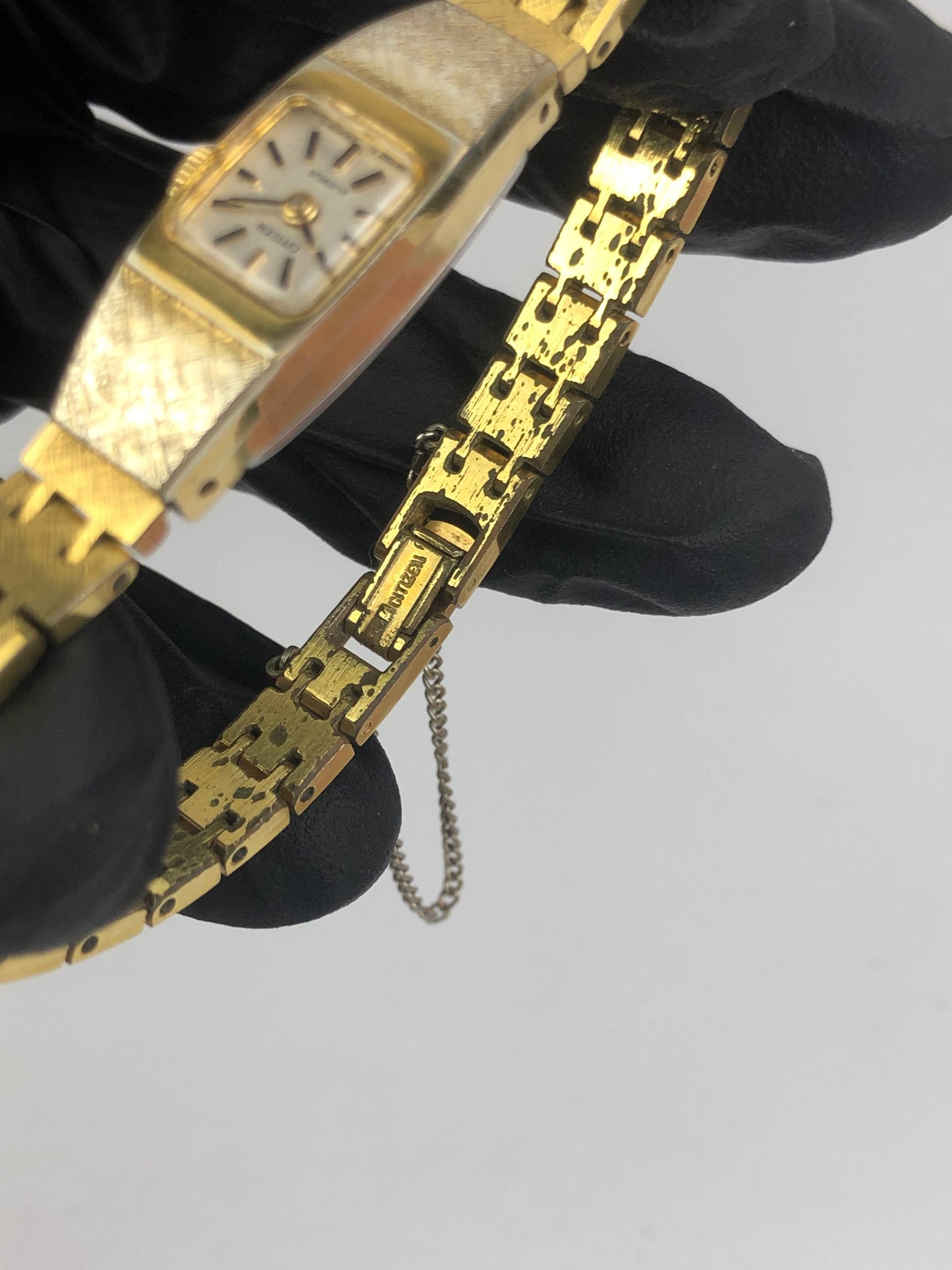 CITIZEN BANGLE GOLD CASE VINTAE ALL ORI - Gambar 7