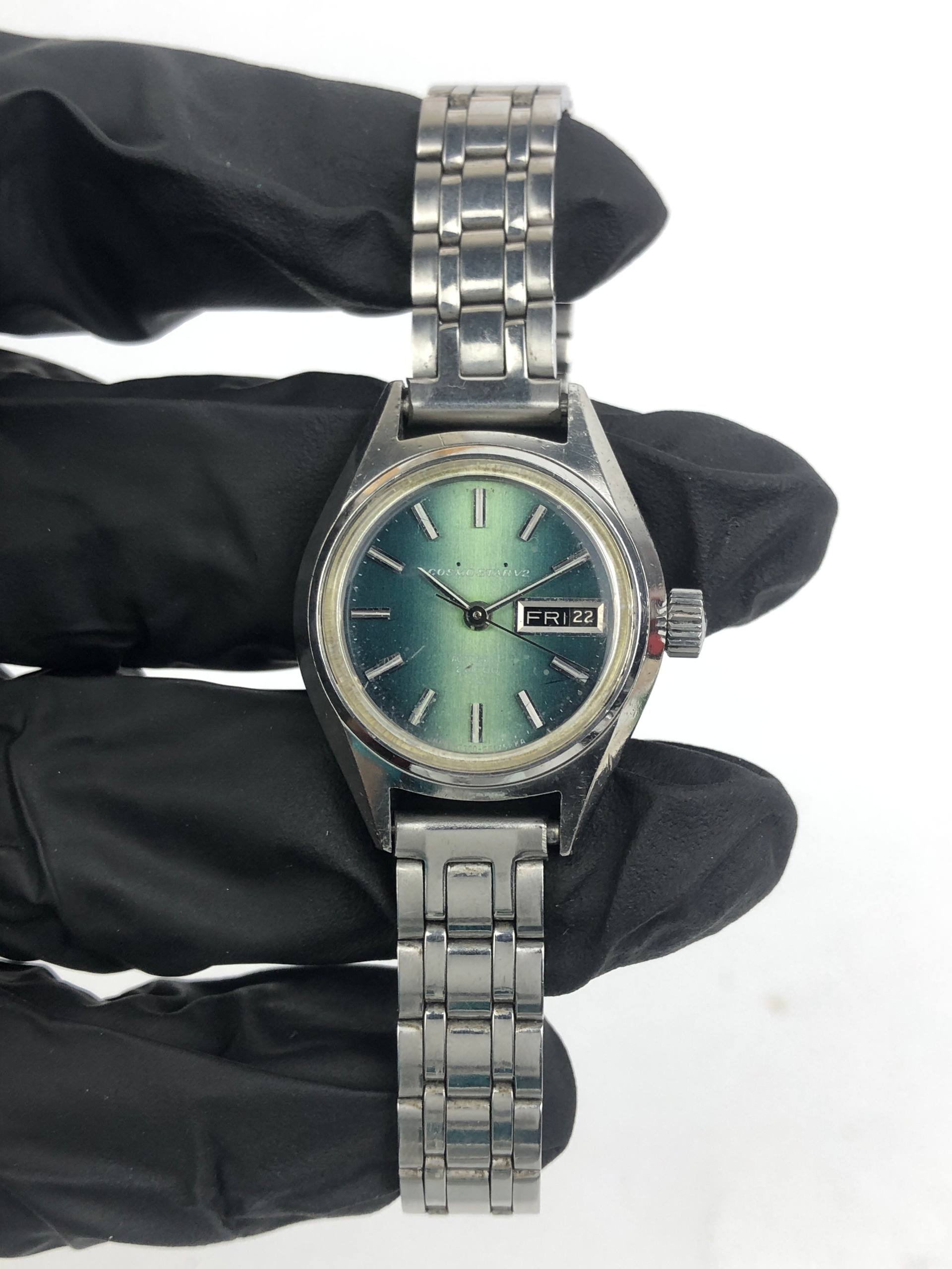 CITIZEN COSMOSTAR V2 VINTAGE GREEN DIAL - Gambar 2