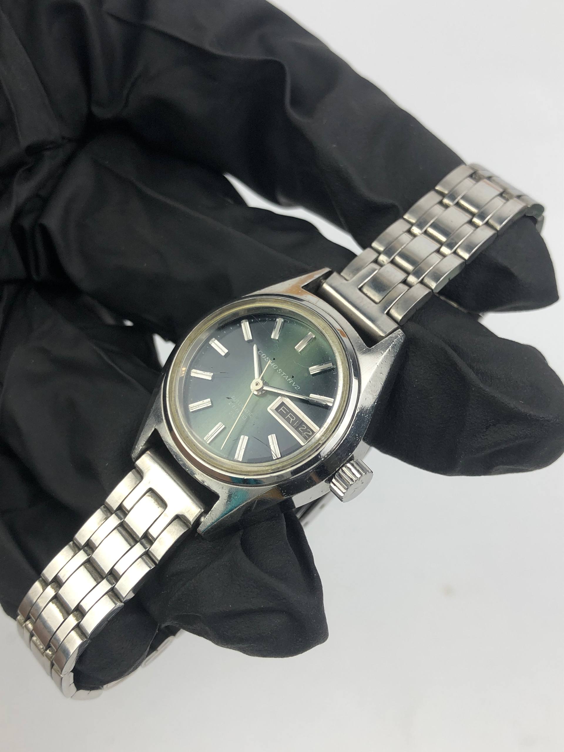 CITIZEN COSMOSTAR V2 VINTAGE GREEN DIAL - Gambar 3