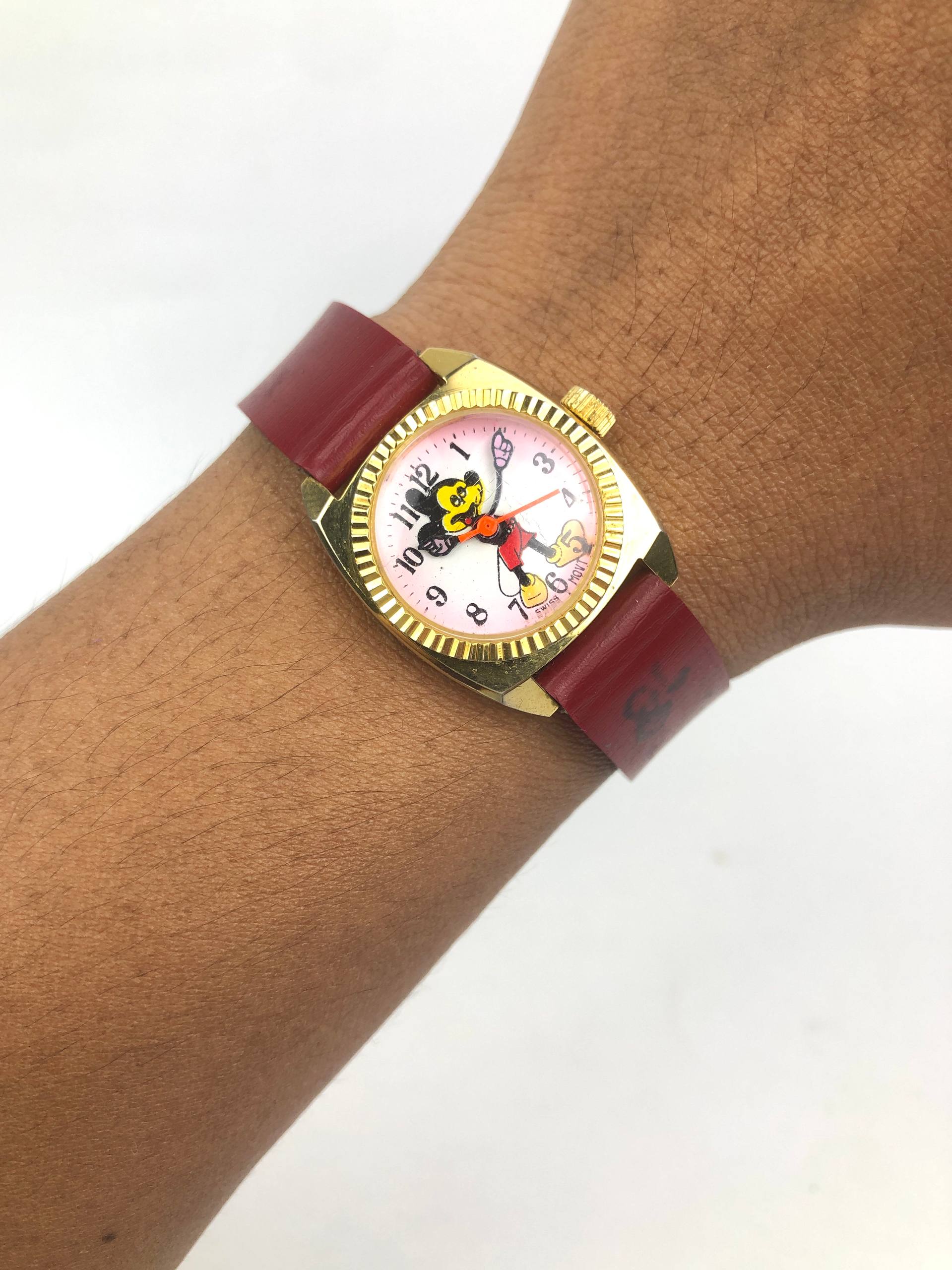 CHARACTER WATCH MICKEY MOUSE SWISS MADE MANUAL WINDING